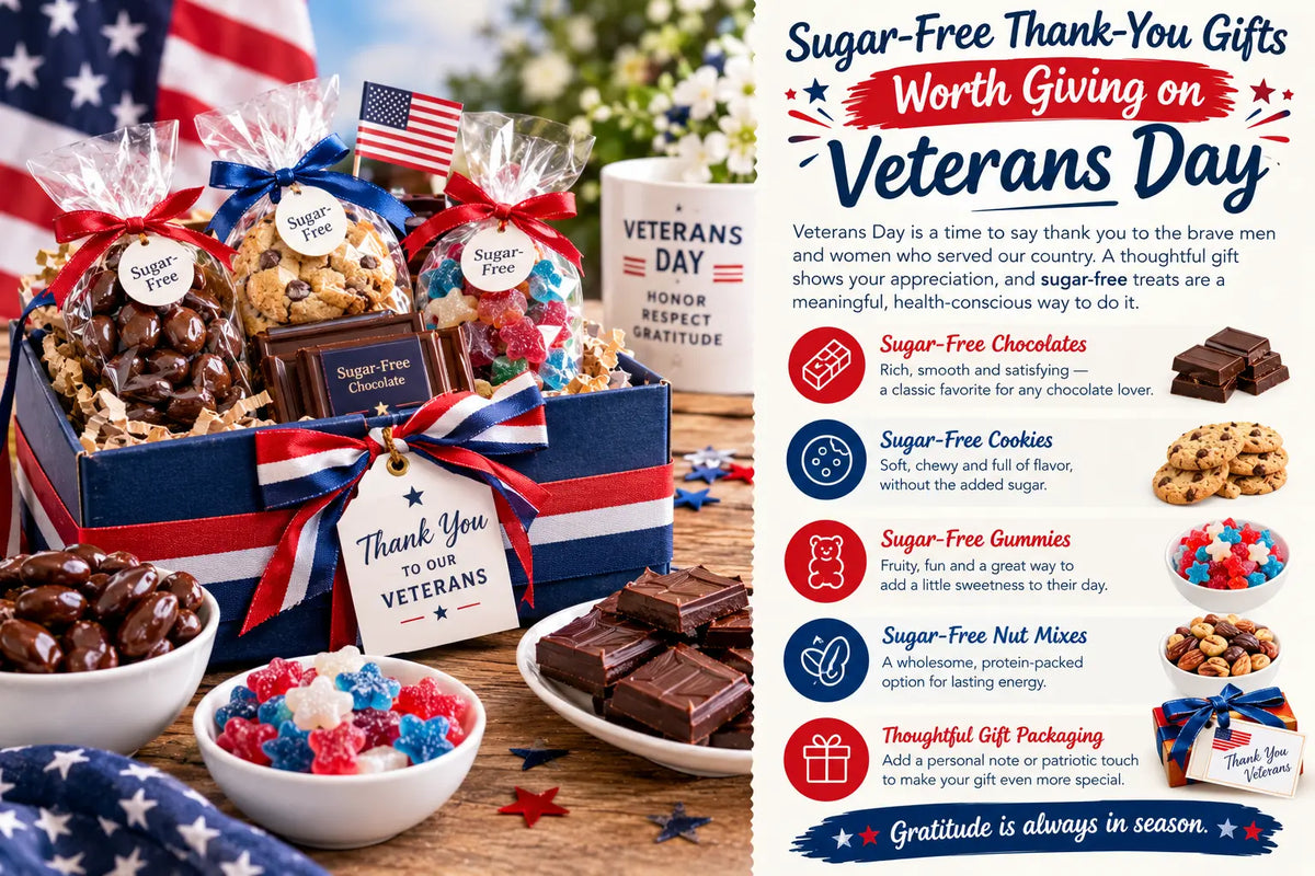 Sugar-Free Thank-You Gifts Worth Giving on Veterans Day