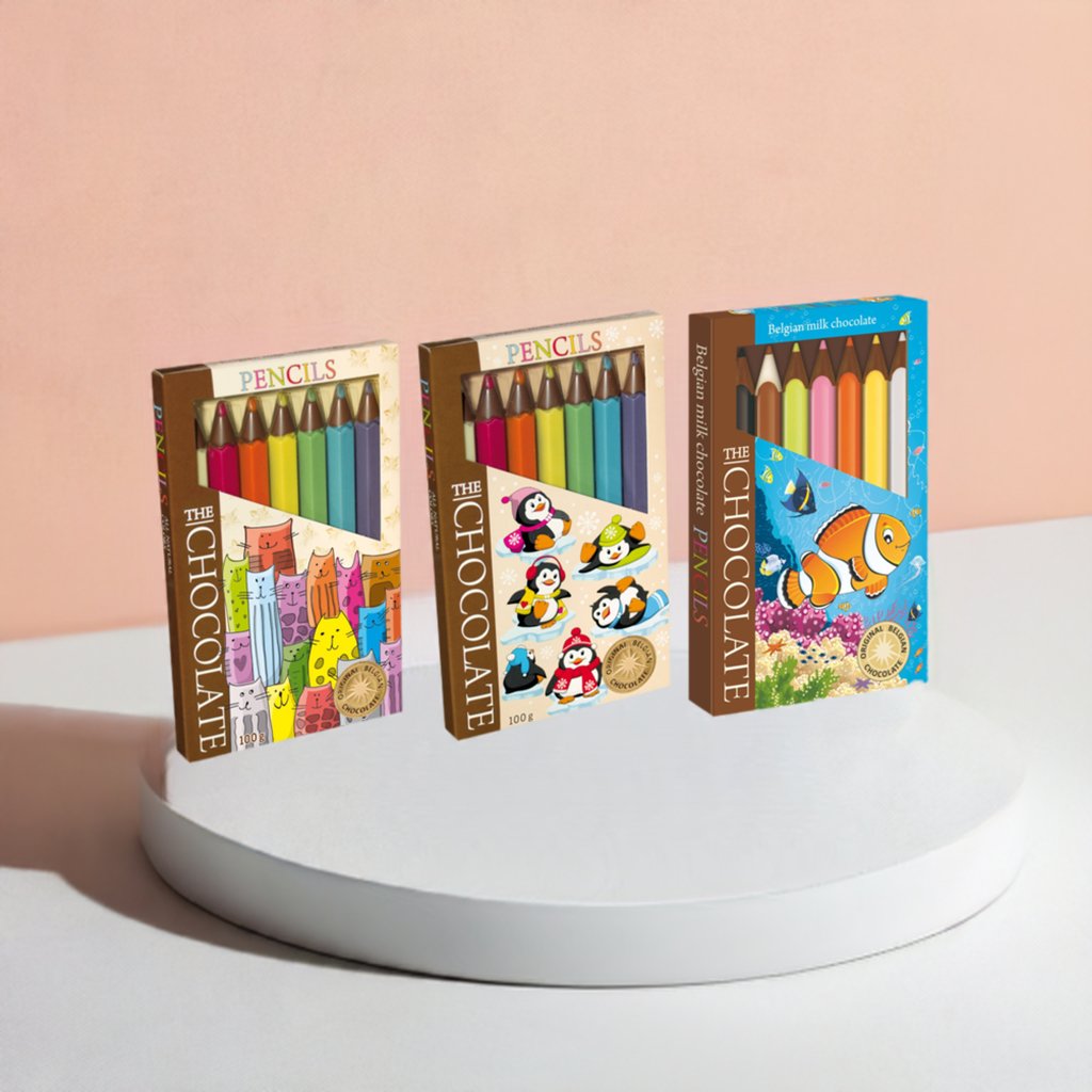 Create Sweet Memories with Andy Anand 7 pcs Milk Chocolate Crayon Boxes: 3-Pack - Andyanand