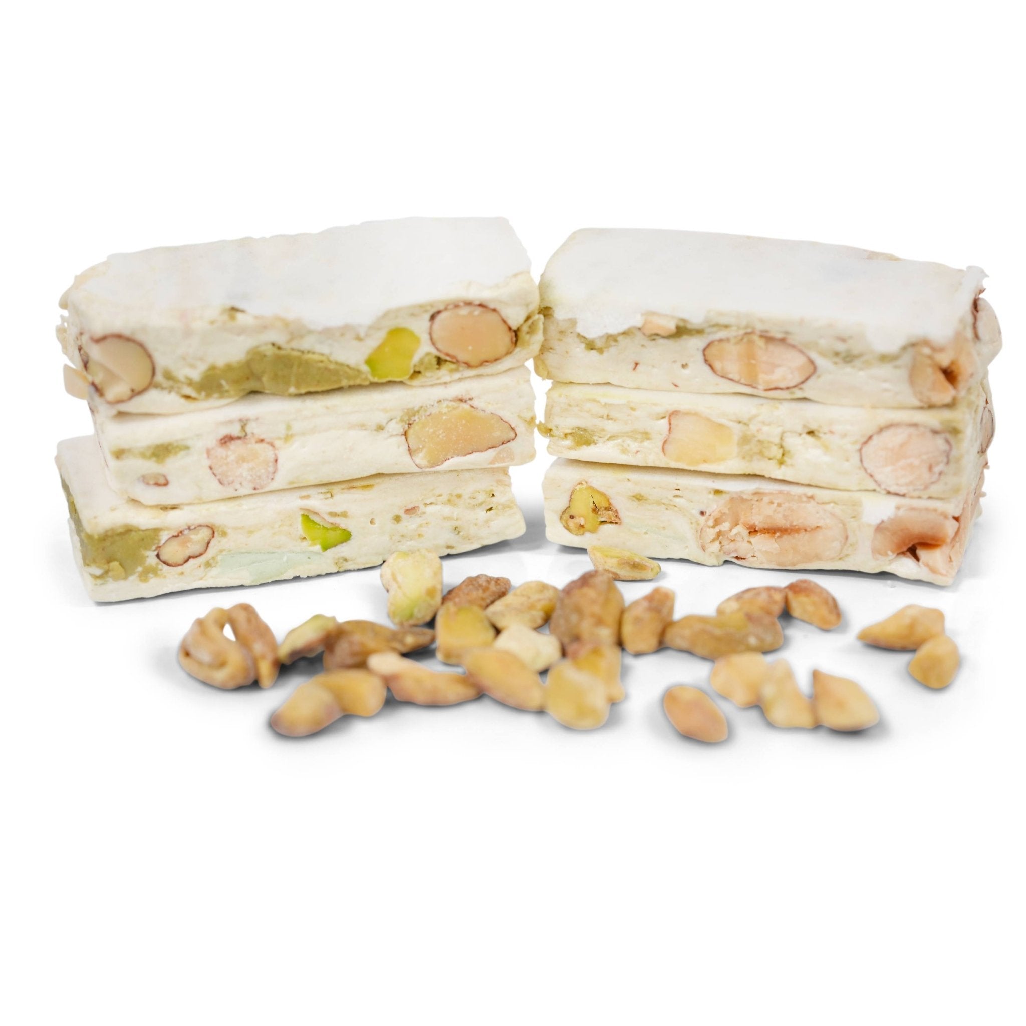 Experience Bliss with Andy Anand Roasted Pistachios Soft Nougat Brittle - Andyanand