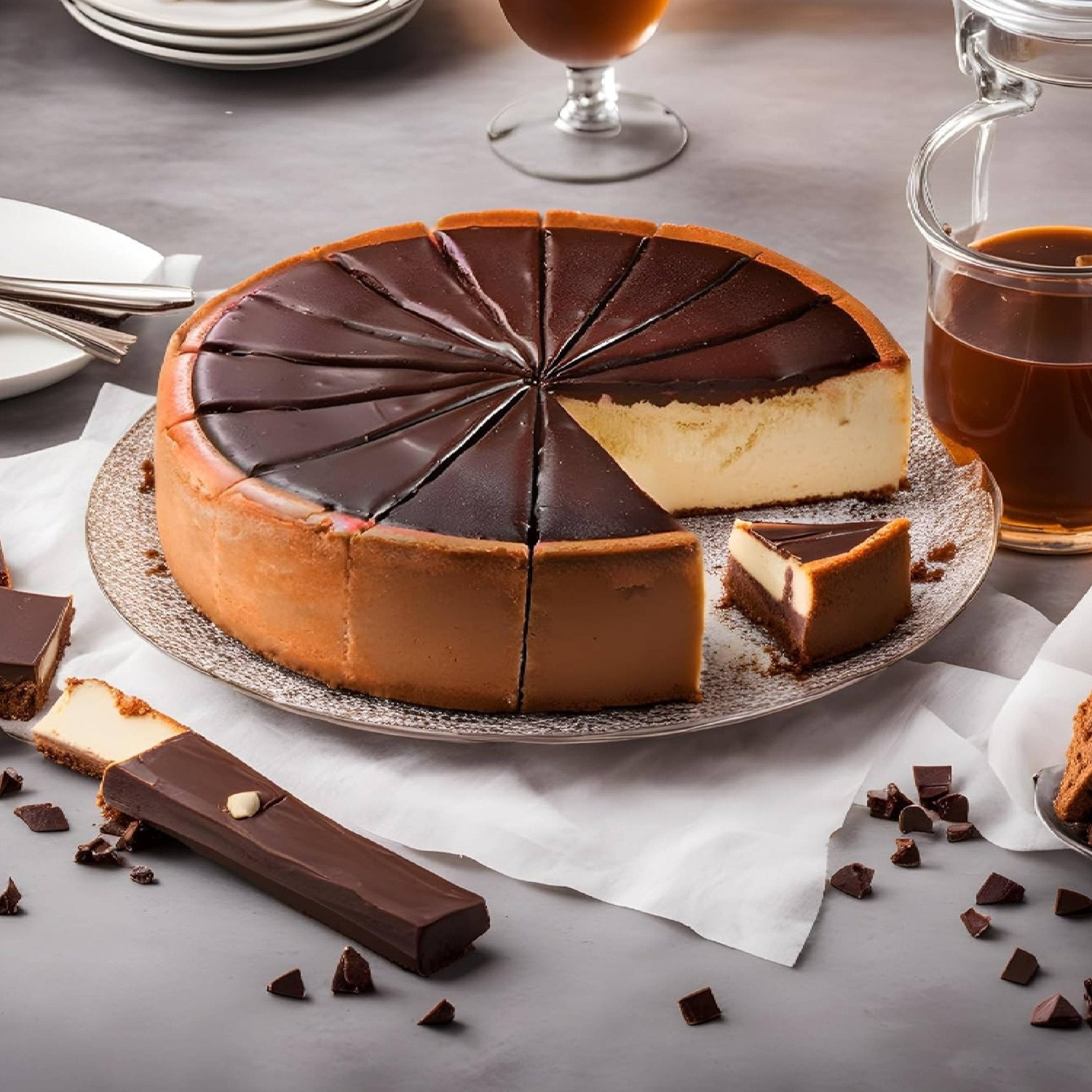 Indulge in a Decadent Treat with Andy Anand Chocolate Fudge Cheesecake 9" (2 lbs) - Andyanand