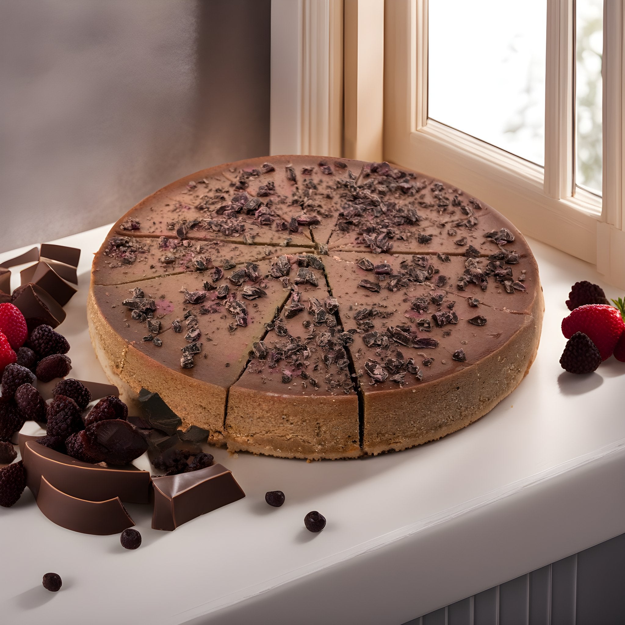 Indulge in Our Sugar-Free Dark Chocolate Chip Cheesecake - A Delightful Treat! - Andyanand