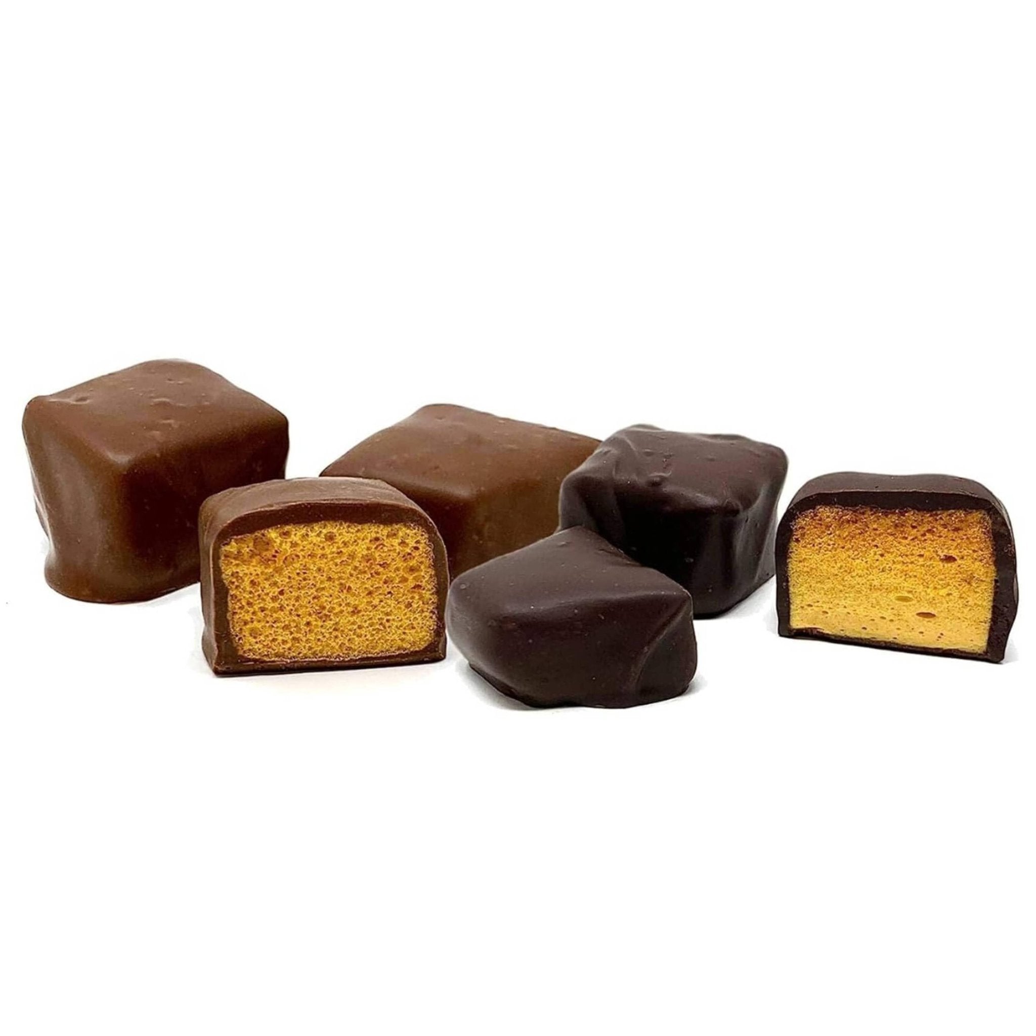 Indulge in the Irresistible 1 lbs - Milk & Dark Chocolate Honeycomb Sponge - Andyanand