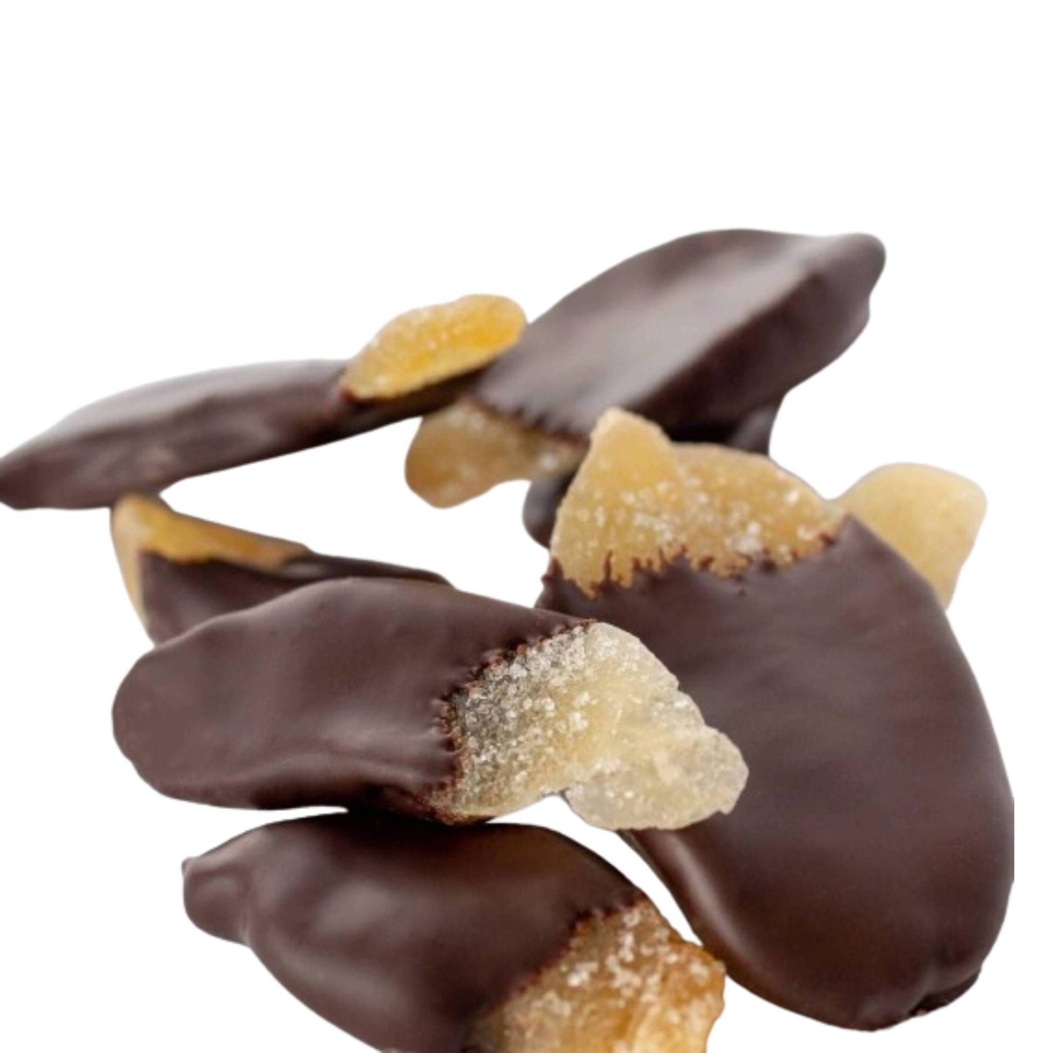 Savor the Exquisite Fusion of Dark Chocolate and Ginger with Andy Anand Belgian Chocolate Ginger Half Dipped - A Luxurious Delight - Andyanand