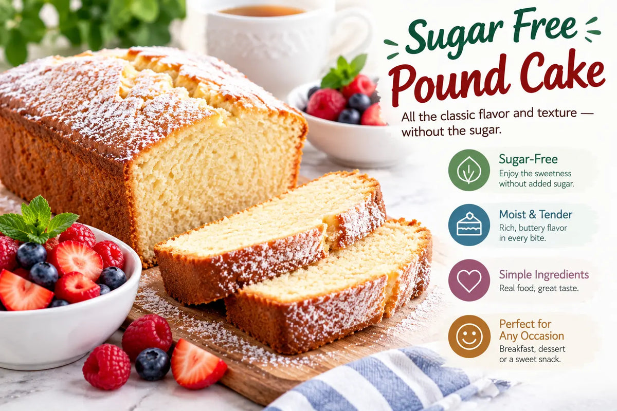 Sugar-Free Pound Cake Keeps That Dense, Buttery Bite