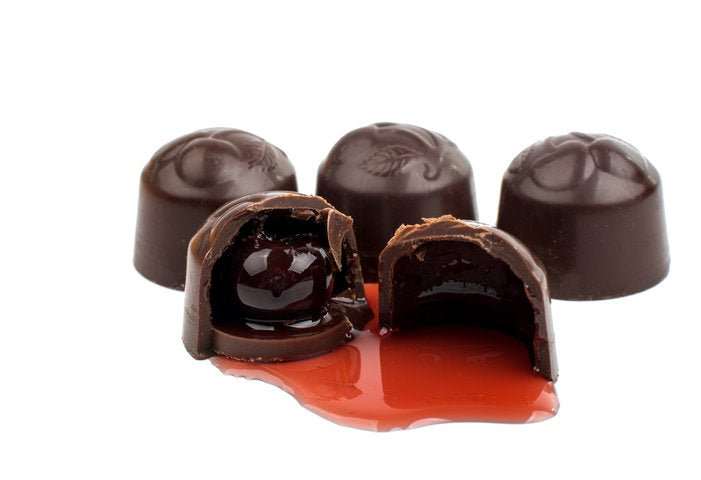 Belgian Dark Chocolate Cherry Cordials with Liquid Center – Gourmet Chocolate Candy Gift Box