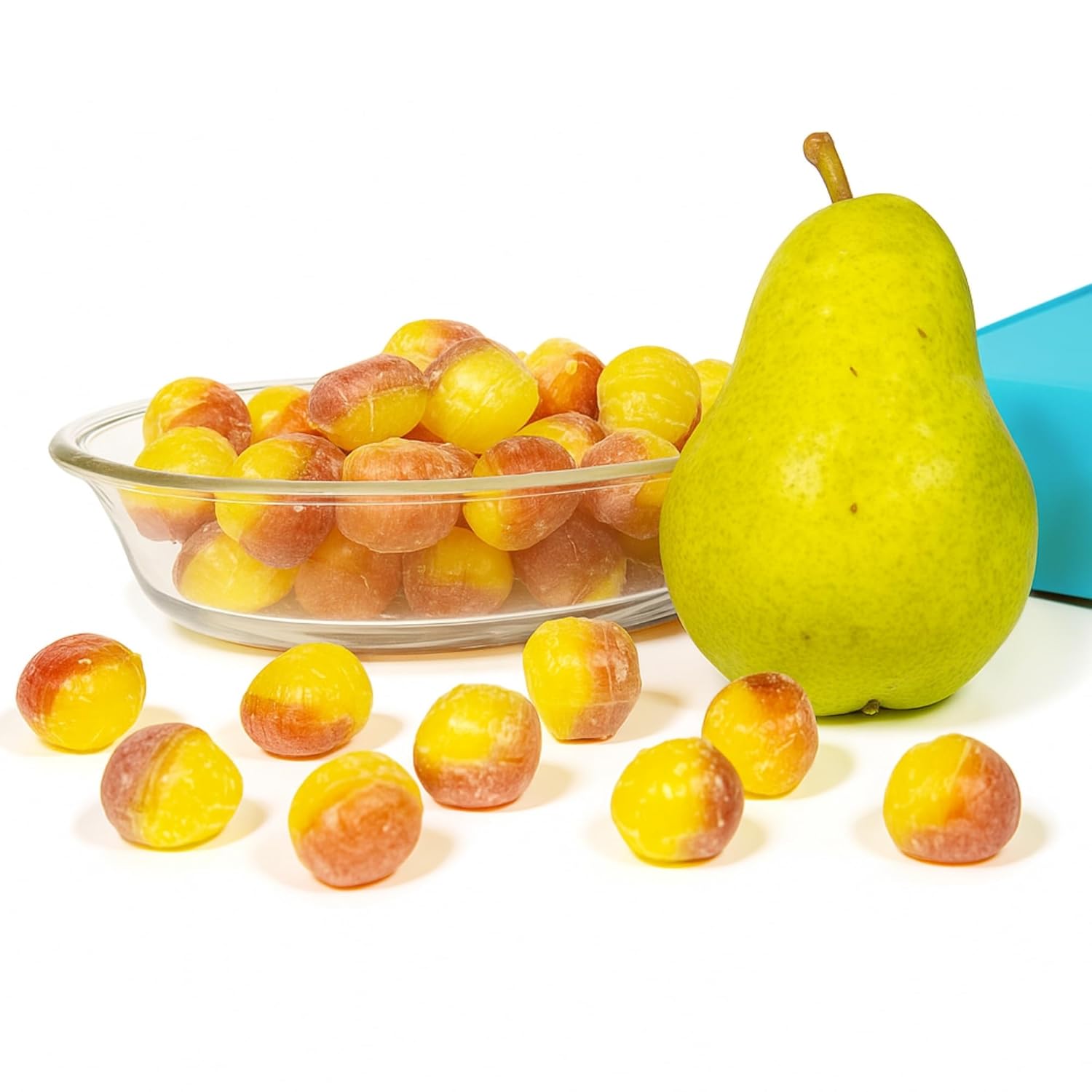 Andyanand Food & Beverages > Confectionery > Hard Candy > Sugar-Free Andy Anand Sugar-Free Pear Drop Hard Candy, 25 pc – European Imported, Copper-Kettle Boiled, Keto & Diabetic-Friendly Gourmet Snack Gift Sugar-Free Pear Drop Hard Candy 25 pc | Nationwide