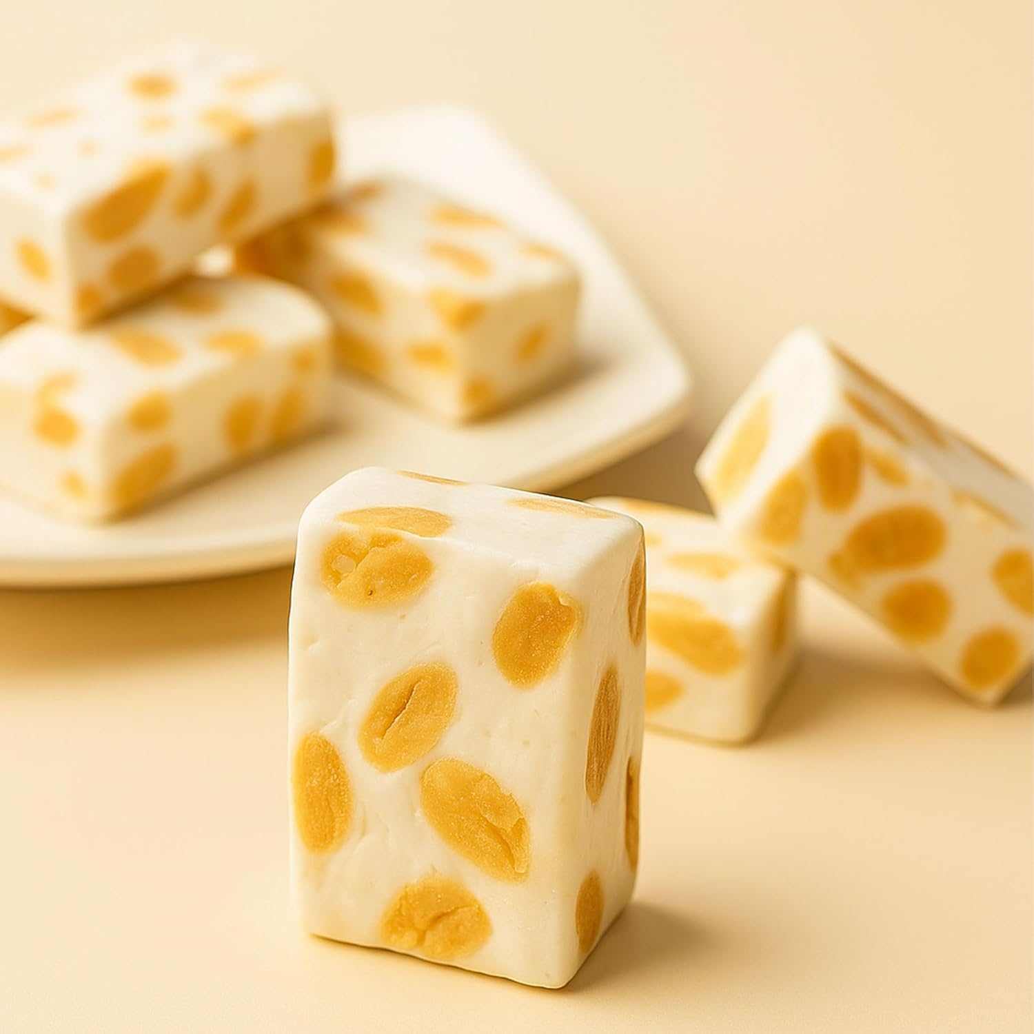 Andy Anand Chocolates Food & Beverages > Confectionery > Sugar-Free Brittle Andy Anand Sugar-Free & Gluten-Free Roasted Almond Nougat Brittle, 7 oz – Diabetic-Friendly Italian Torrone, Keto-Friendly Gourmet Gift Box Sugar-Free Italian Almond Nougat 7 oz | Nationwide