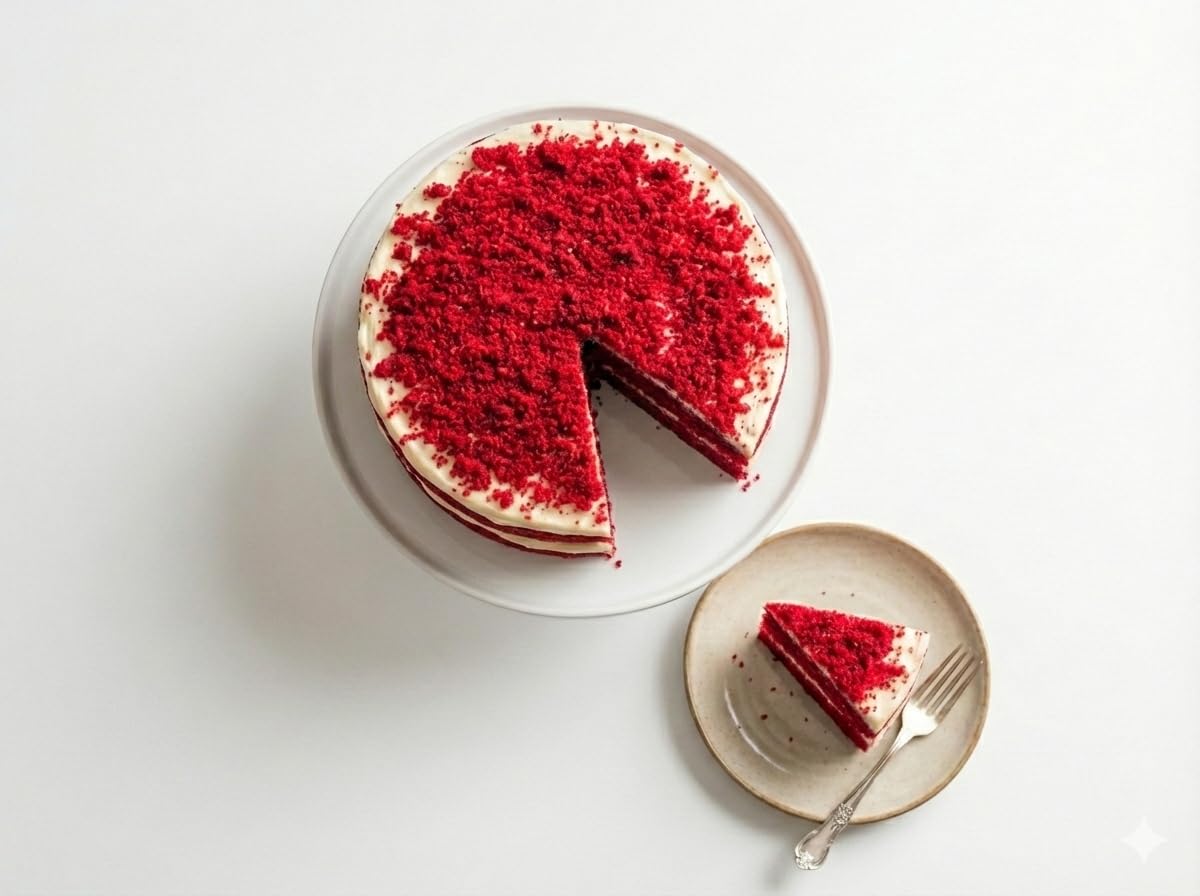 Sugar Free Red Velvet Cake for healthy, keto and suagr free diet