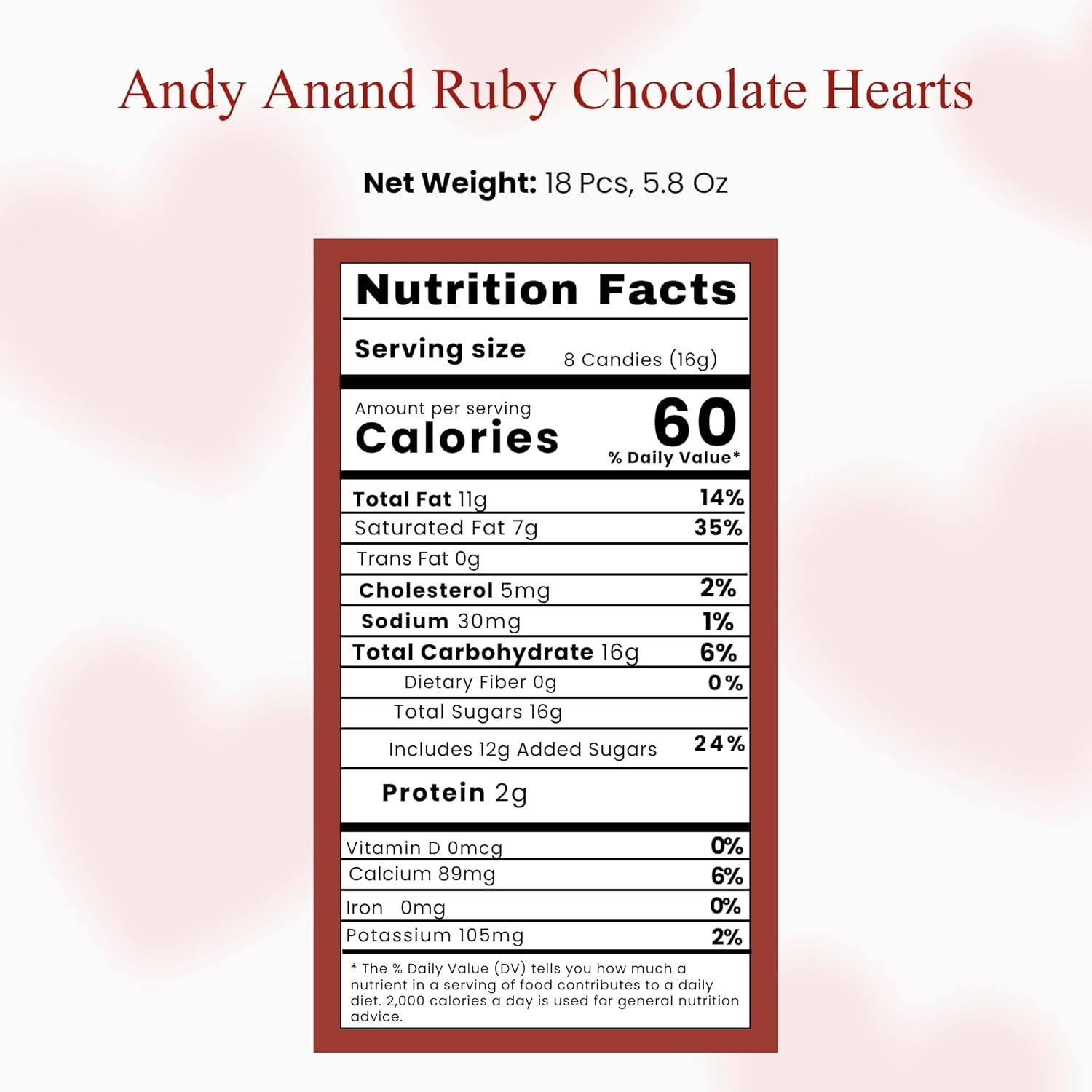 Andyanand Food & Beverages > Desserts & Sweets > Chocolate Andy Anand Ruby Chocolate Heart Truffles, 18 pc – Natural Berry-Pink Color, Fruity Flavor, Gluten-Free, Valentine's & Anniversary Gift Ruby Chocolate Heart Truffles | Nut-Free, Ships Nationwide