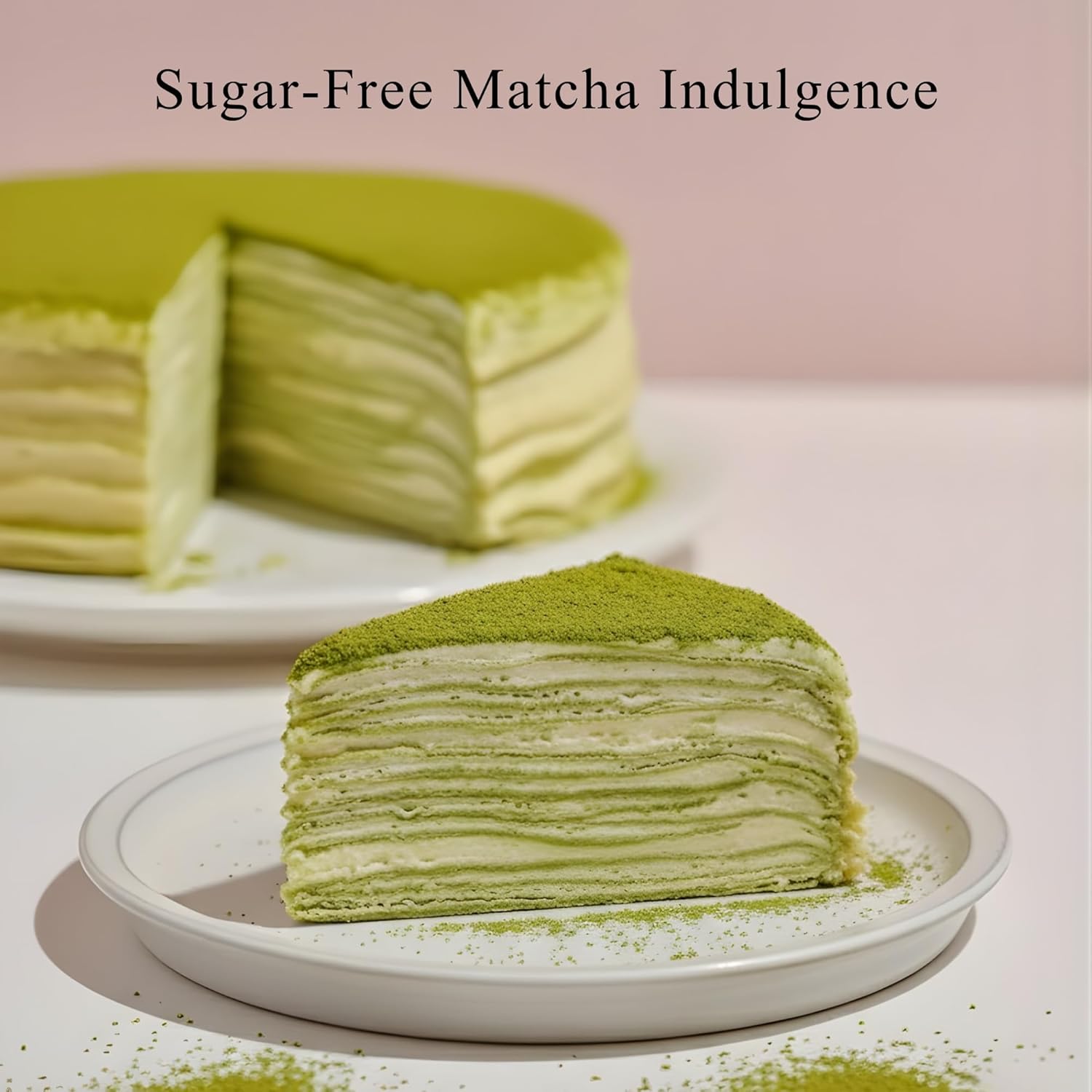 Gourmet Sugar Free Matcha Green Tea Chiffon Cake