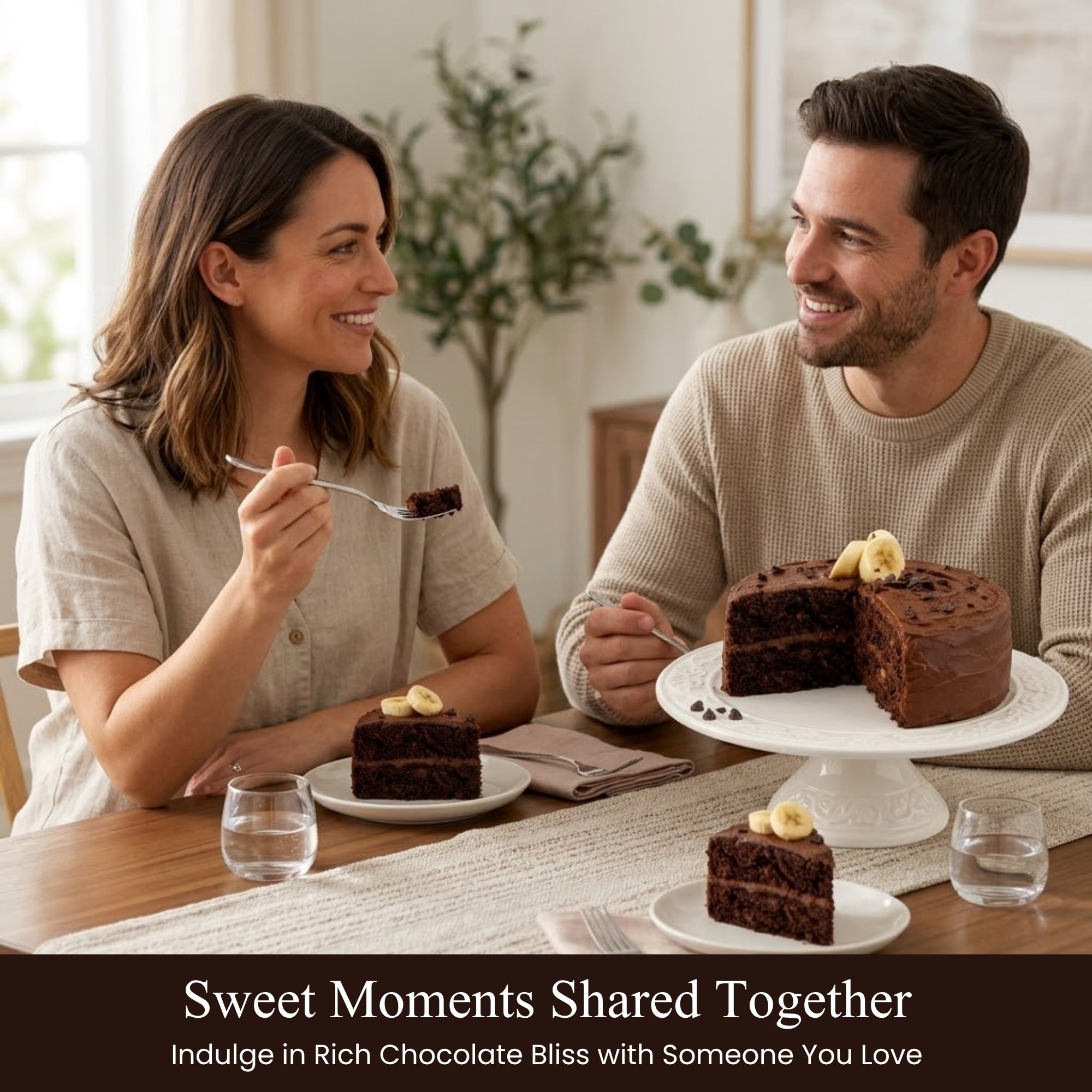 Andy Anand Chocolates Food & Beverages > Desserts & Sweets > Cakes > Sugar-Free Cakes Andy Anand Sugar-Free Chocolate Banana Cake, 2.8 lb – Keto & Diabetic-Friendly, Rich Chocolate & Real Banana, No Sugar Added, Birthday Gift Sugar-Free Chocolate Banana Cake | Keto
