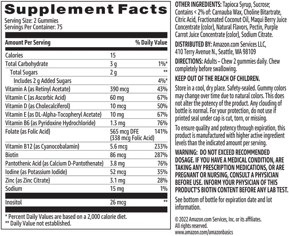 Sugar Free Multivitamin Gummies zero sugar vitamin mineral supplements