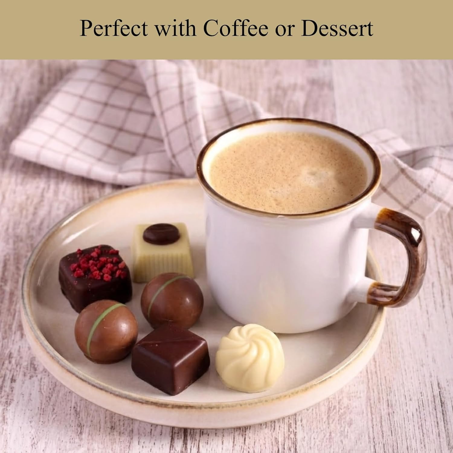 Andy Anand Chocolates Food & Beverages > Desserts & Sweets > Chocolate Andy Anand Premium Bon Bon Chocolate Collection, 25 pc – Truffles, Pralines, Pistachio Cream, Mint & Tiramisu, Birthday & Holiday Gift Box Chocolate Truffles Bonbon Praline Box | Nationwide