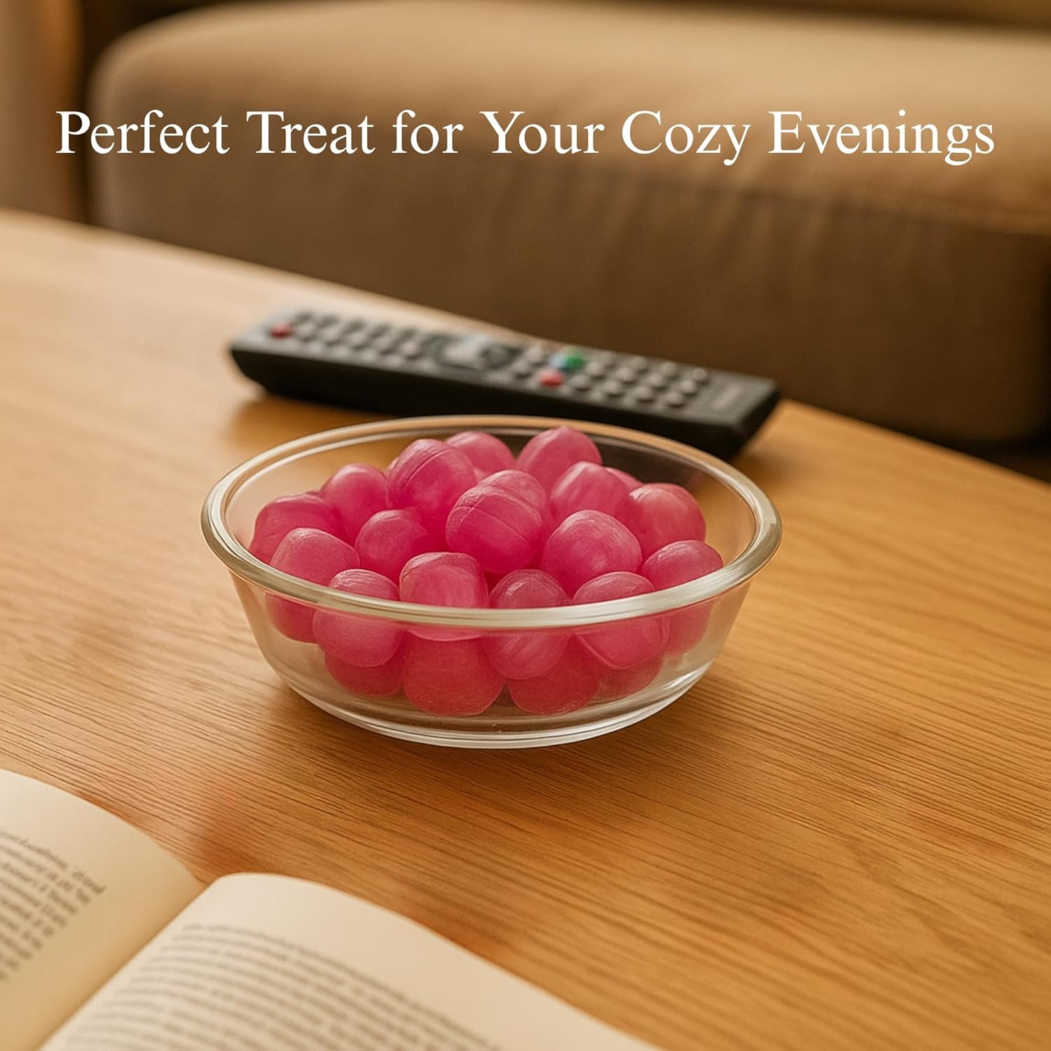 Sugar free elderberry hard candies by Andy Anand, 25 pcs, gluten free, non-GMO, naturally sweetened, ideal for cozy evenings