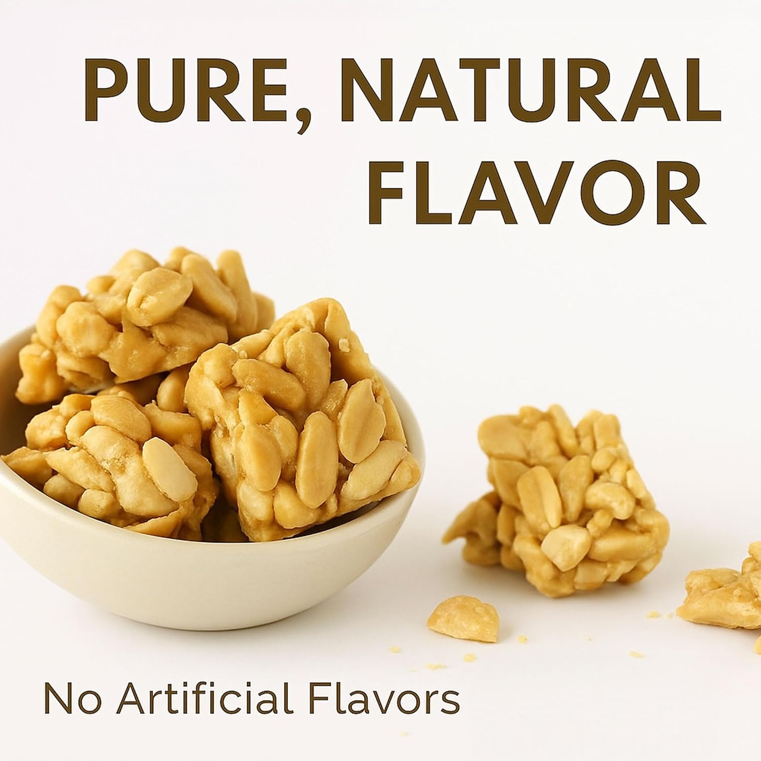 Andy Anand Chocolates Food & Beverages > Confectionery > Sugar-Free Brittle Andy Anand Sugar-Free Peanut Brittle, 1 lb – Vegan, Keto-Friendly, No Added Sugar, Old-Fashioned Handmade Snack – Birthday & Holiday Gift Sugar-Free Peanut Brittle 1 lb | Nationwide