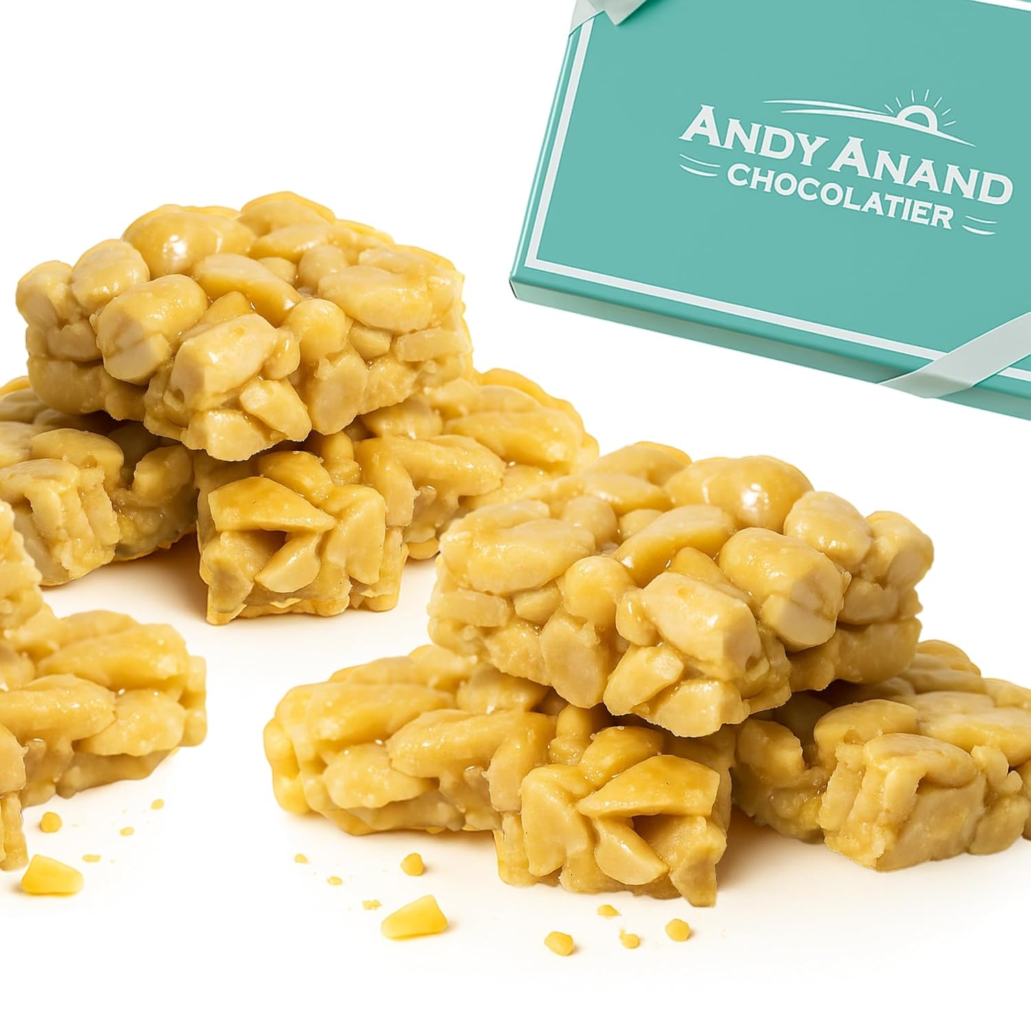 Andy Anand Chocolates Food & Beverages > Confectionery > Sugar-Free Brittle Andy Anand Sugar-Free Peanut Brittle, 1 lb – Vegan, Keto-Friendly, No Added Sugar, Old-Fashioned Handmade Snack – Birthday & Holiday Gift Sugar-Free Peanut Brittle 1 lb | Nationwide