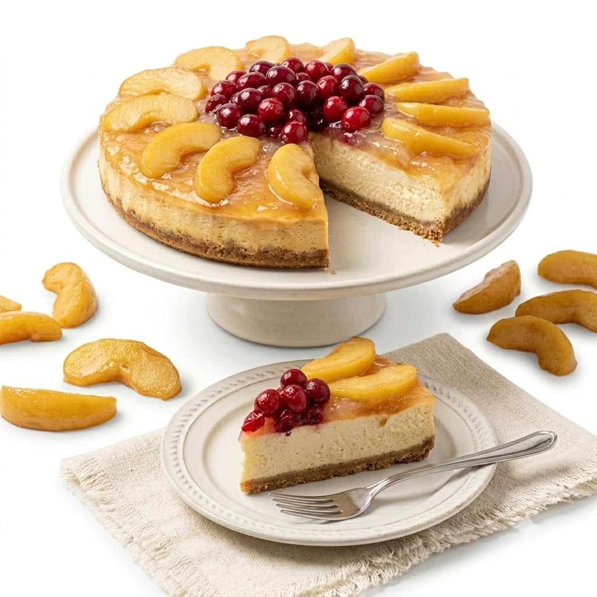 Andy Anand Tarta de Queso y Manzana sin Azúcar 9" - 2 lbs