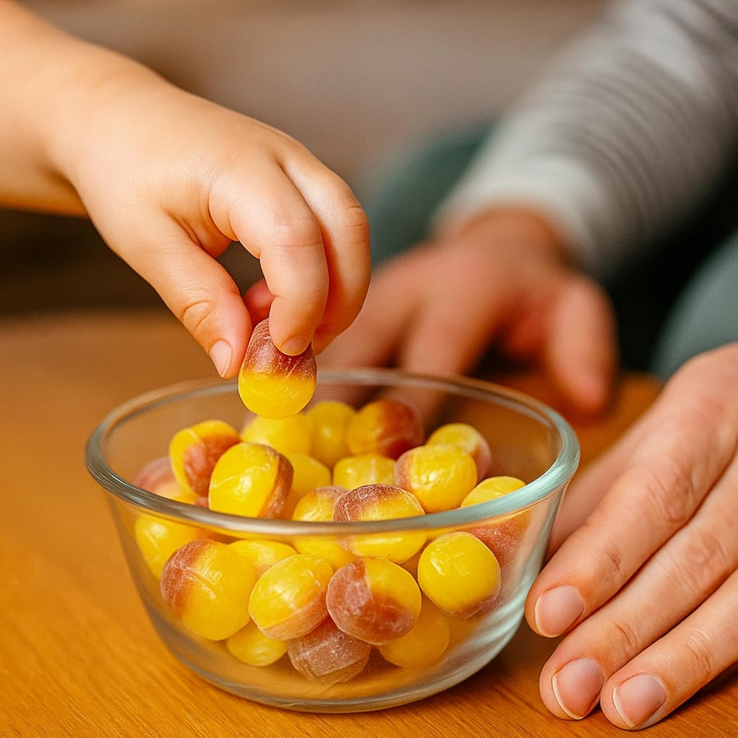 Low glycemic Sugar Free Pear Drop Hard Candy for sweet cravings