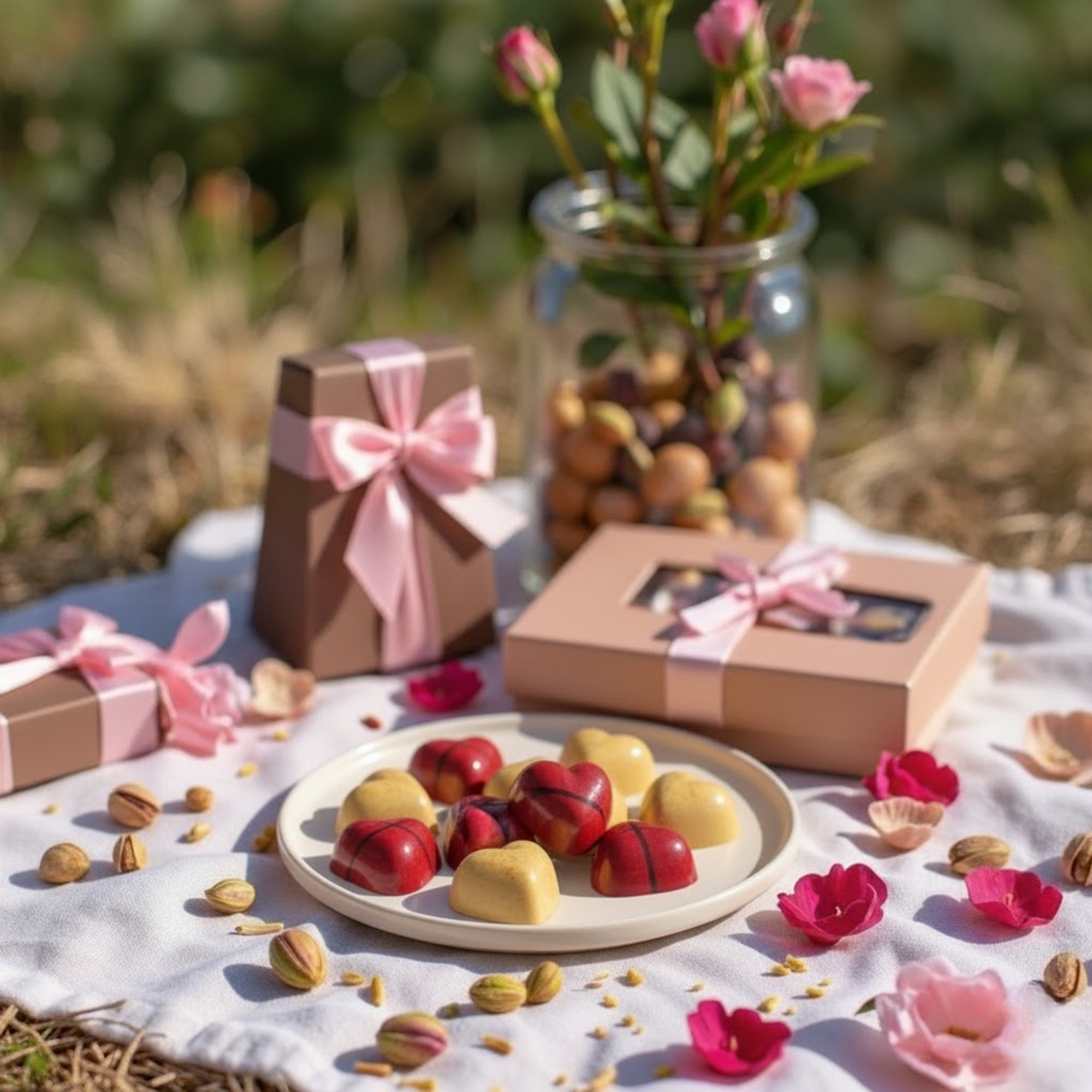 Andyanand Food & Beverages > Desserts & Sweets > Chocolate Andy Anand White Chocolate Heart Gift Box, 24 pc, 60% Cocoa – Gluten-Free, Silky Smooth, Valentine's Day, Anniversary & Special Gift White Chocolate Heart Gift Box 24 pc | Ships Nationwide