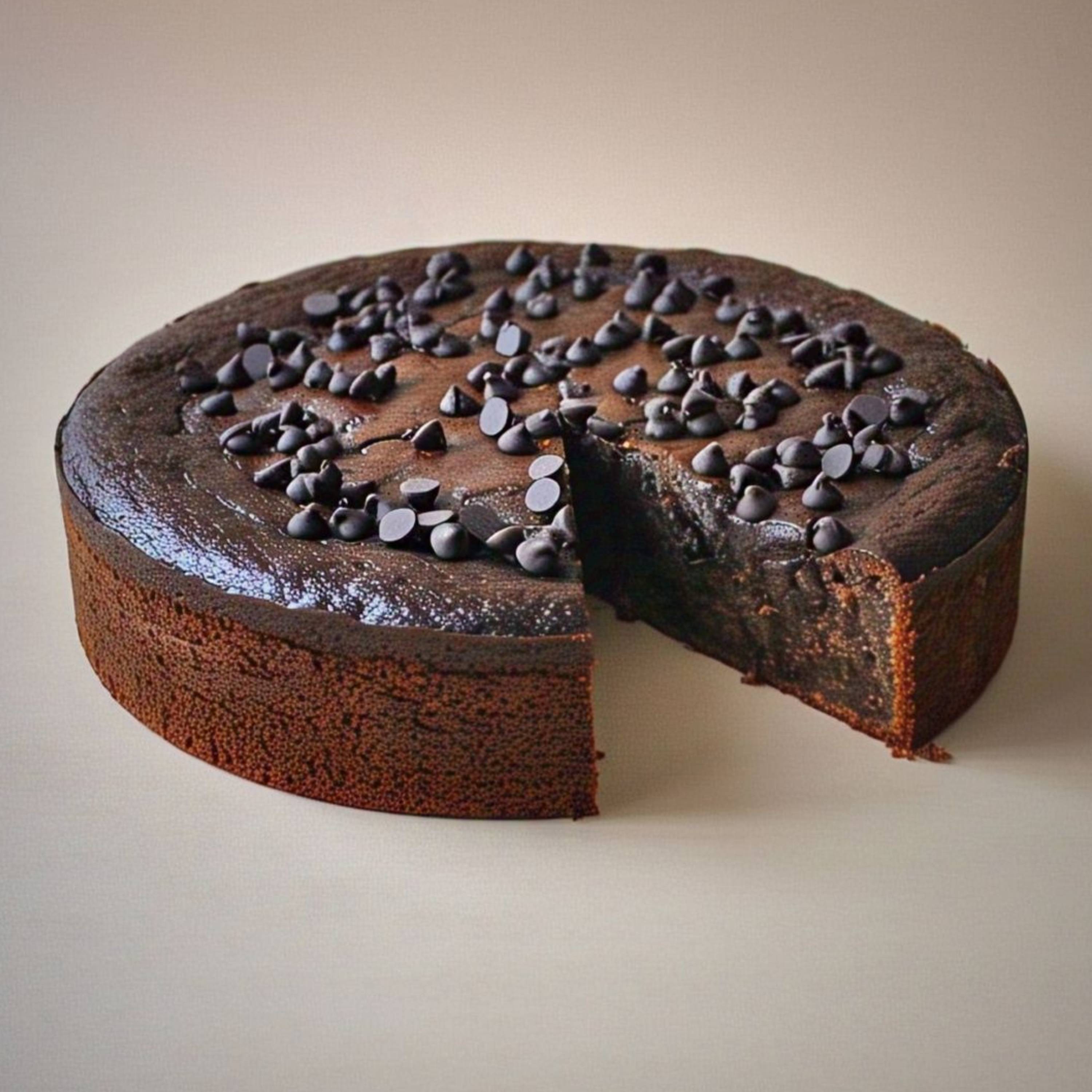 Andy Anand Chocolates Food & Beverages > Desserts & Sweets > Cakes > Sugar-Free Cakes Andy Anand Sugar-Free Dark Chocolate Chip Cake, 9-Inch, 2.8 lb – Diabetic-Friendly, No Preservatives, Gourmet Perfectly Boxed Birthday Gift Sugar-Free Dark Chocolate Chip Cake | Keto & Diabetic-Friendly
