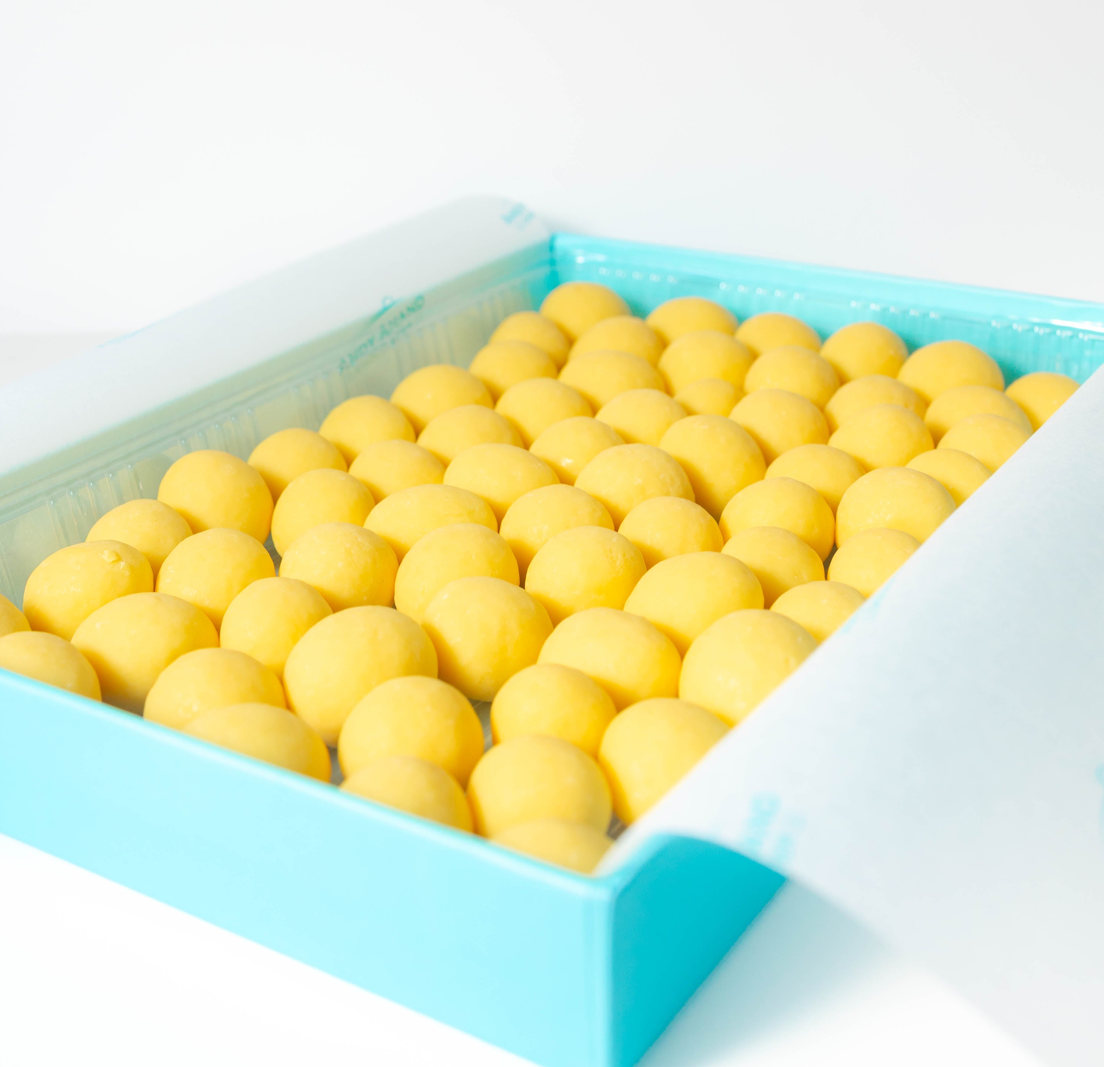 Andy Anand 1 lb gluten-free Belgian white chocolate assortment, crème brûlée, green tea, sangria, flown fresh from Italy.