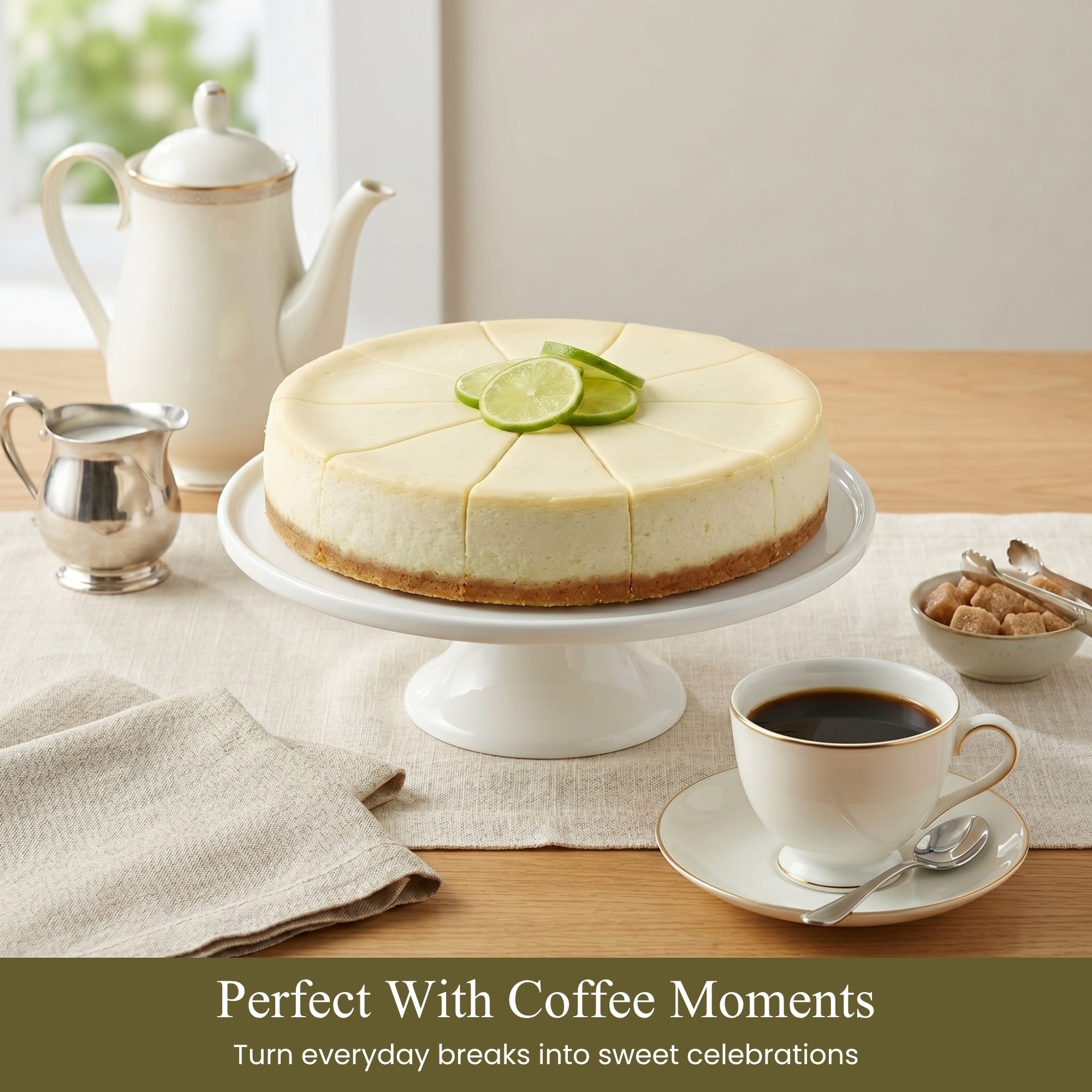 Andy Anand Key Lime Cheesecake 9" Delicias de tarta de queso divinas recién hechas (2 libras)