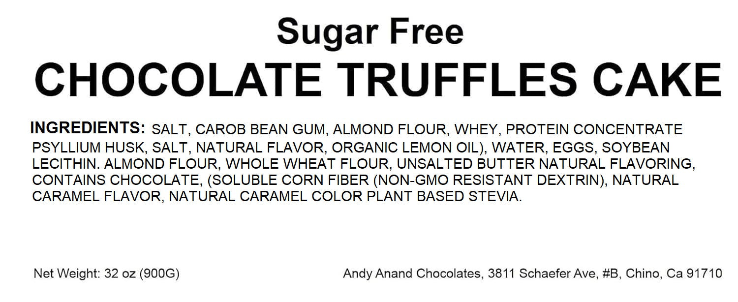 Sugar Free Chocolate Truffle Cake