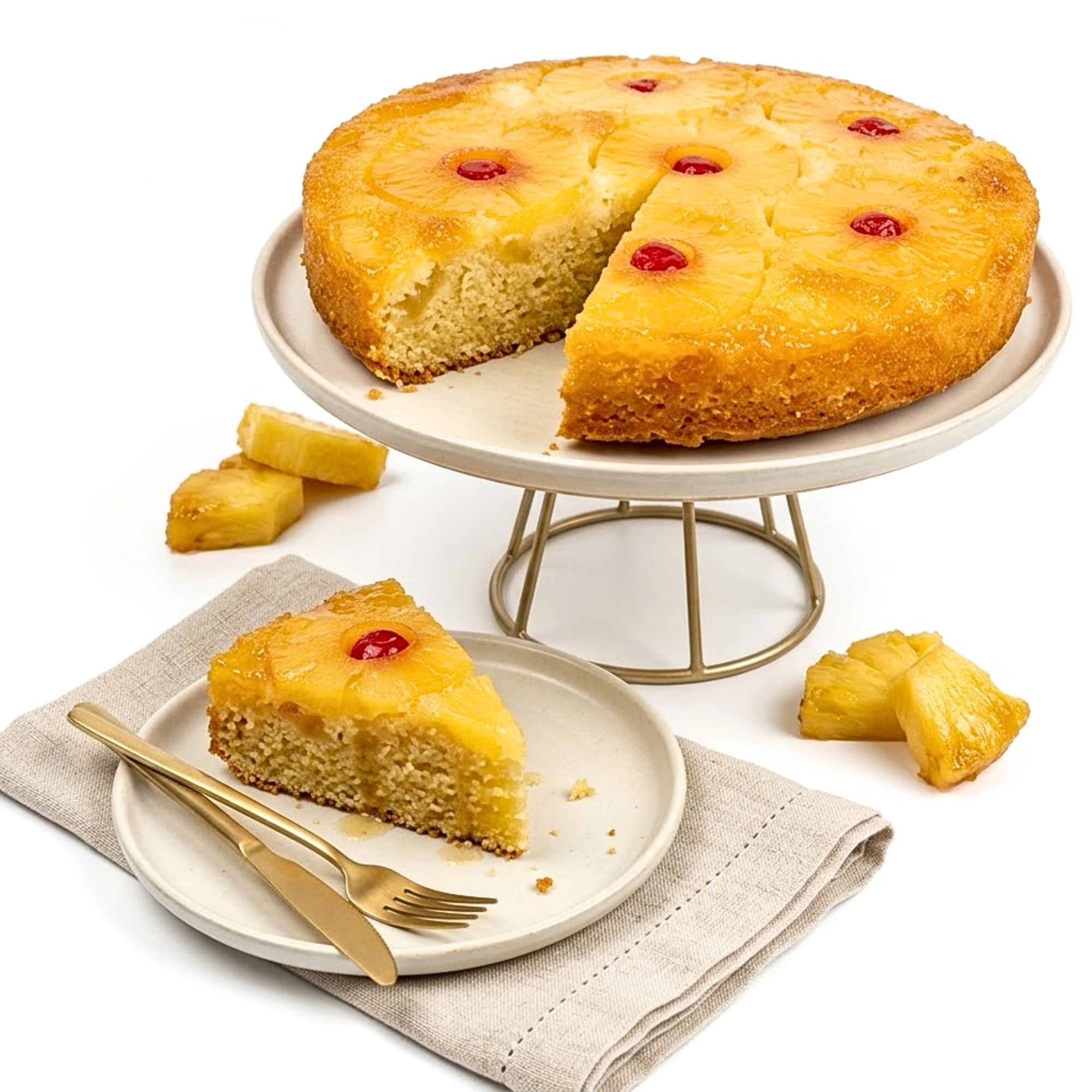 Andy Anand Yummy Pineapple Upside Down Cake 10" - 2.6 lbs