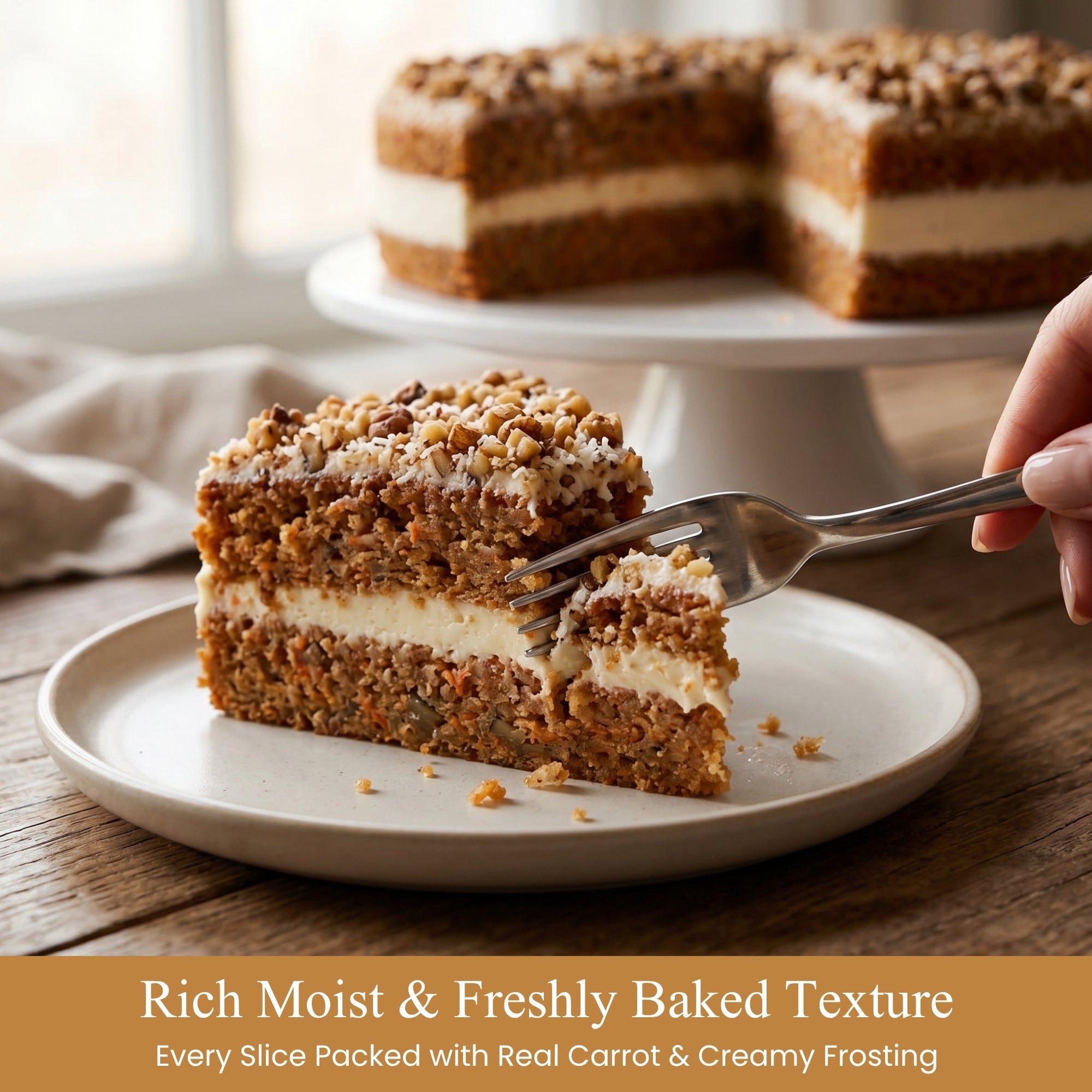 Andy Anand Chocolates Food & Beverages > Desserts & Sweets > Cakes > Sugar-Free Cakes Andy Anand Gluten-Free Carrot Cake, 3 lb – Fresh-Grated Carrots, Walnuts, Cinnamon & Cream Cheese Frosting, No Preservatives Gift Box Gluten-Free Carrot Cake |