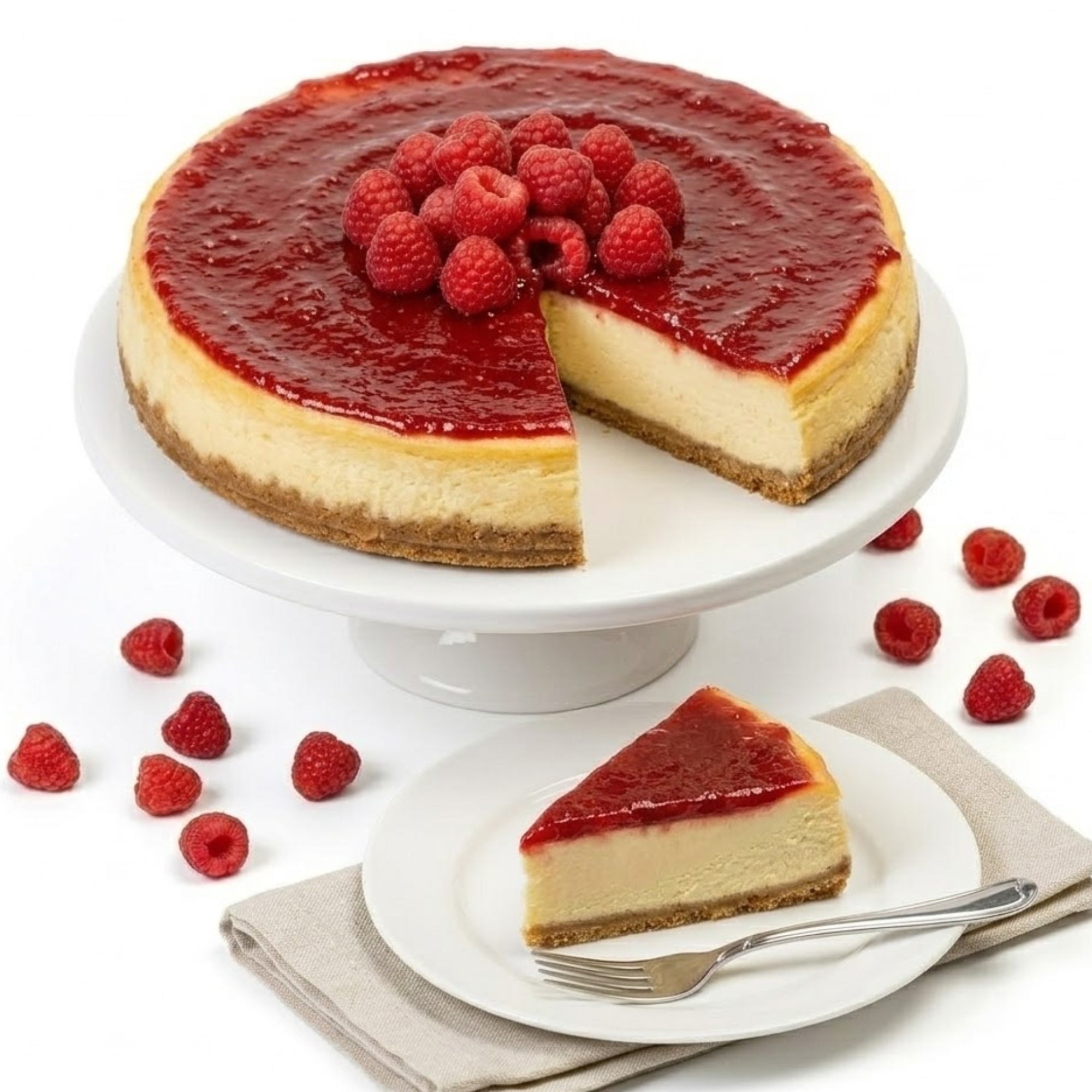Andy Anand Yummy Tarta de Queso Tradicional con Frambuesa 9" - 2 lbs