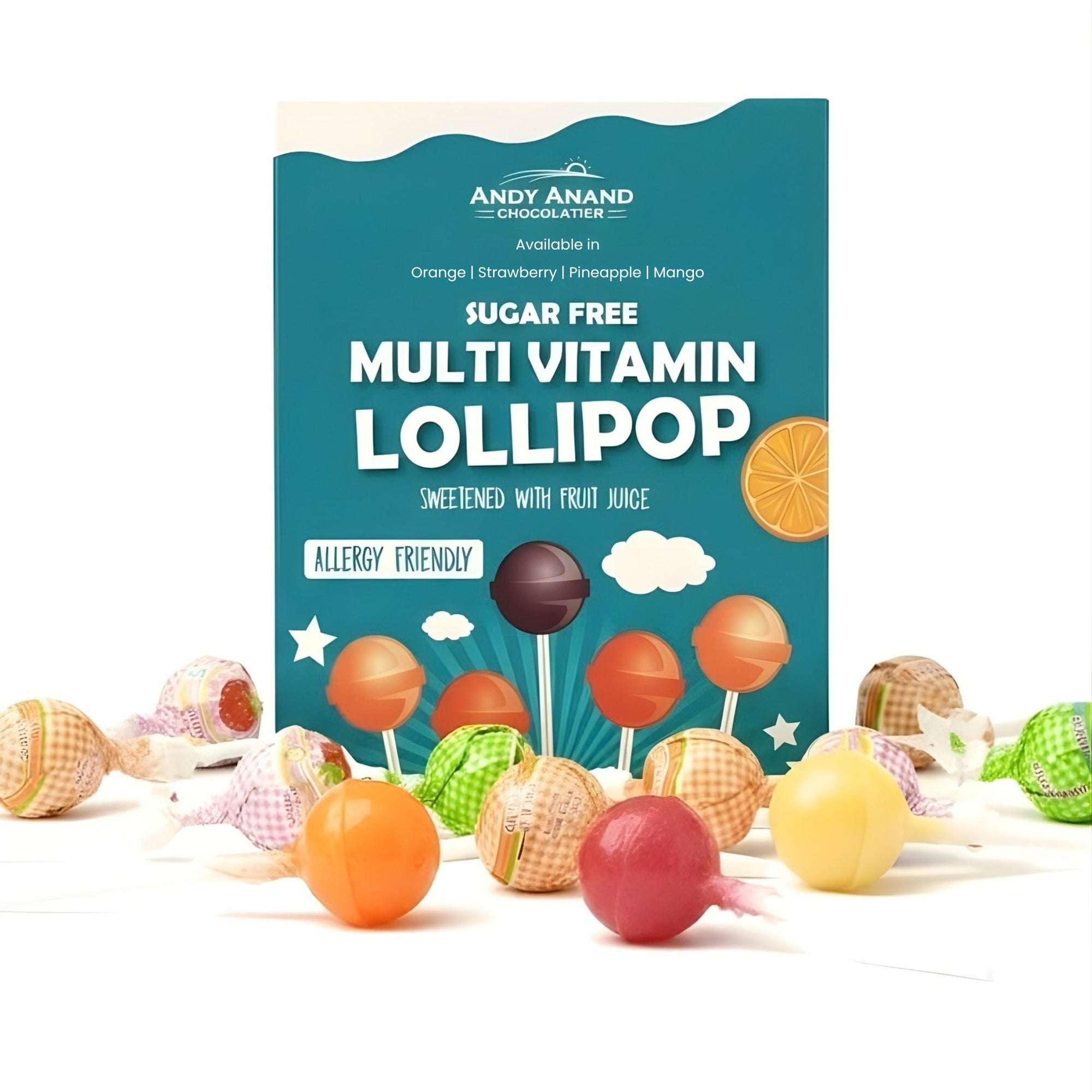 Andy Anand Caramelo de Propóleo Mentolado Fuerte Dulce sin Azúcar - 7 Oz (Pack de 2)