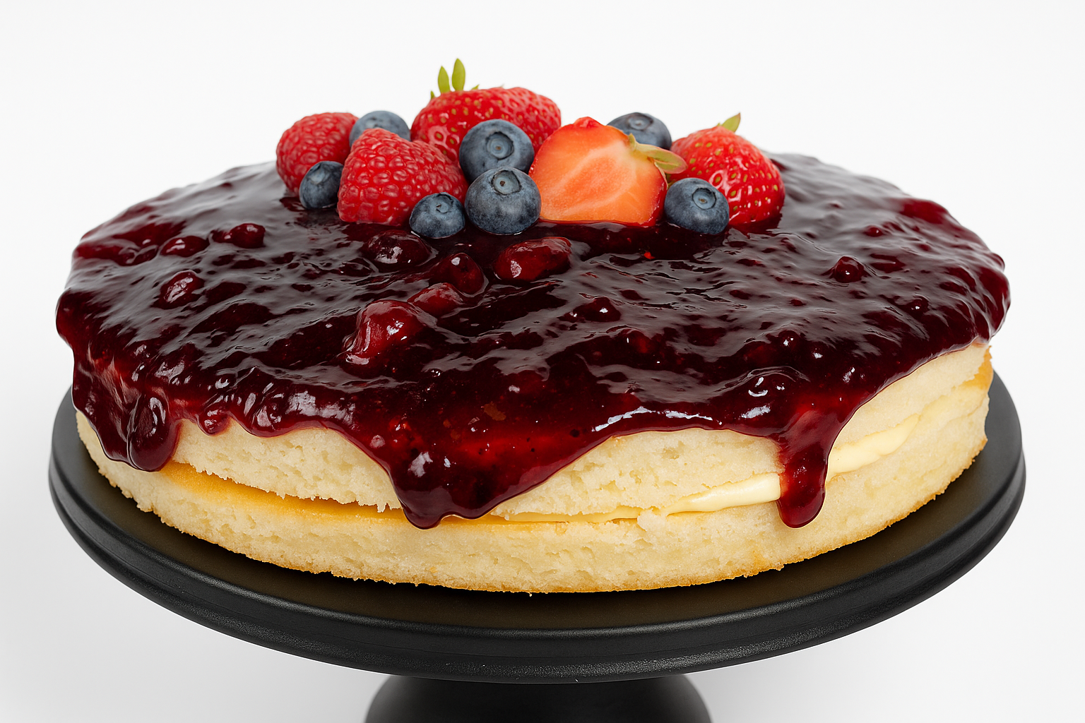 Sugar Free wildberry cake low carb cake