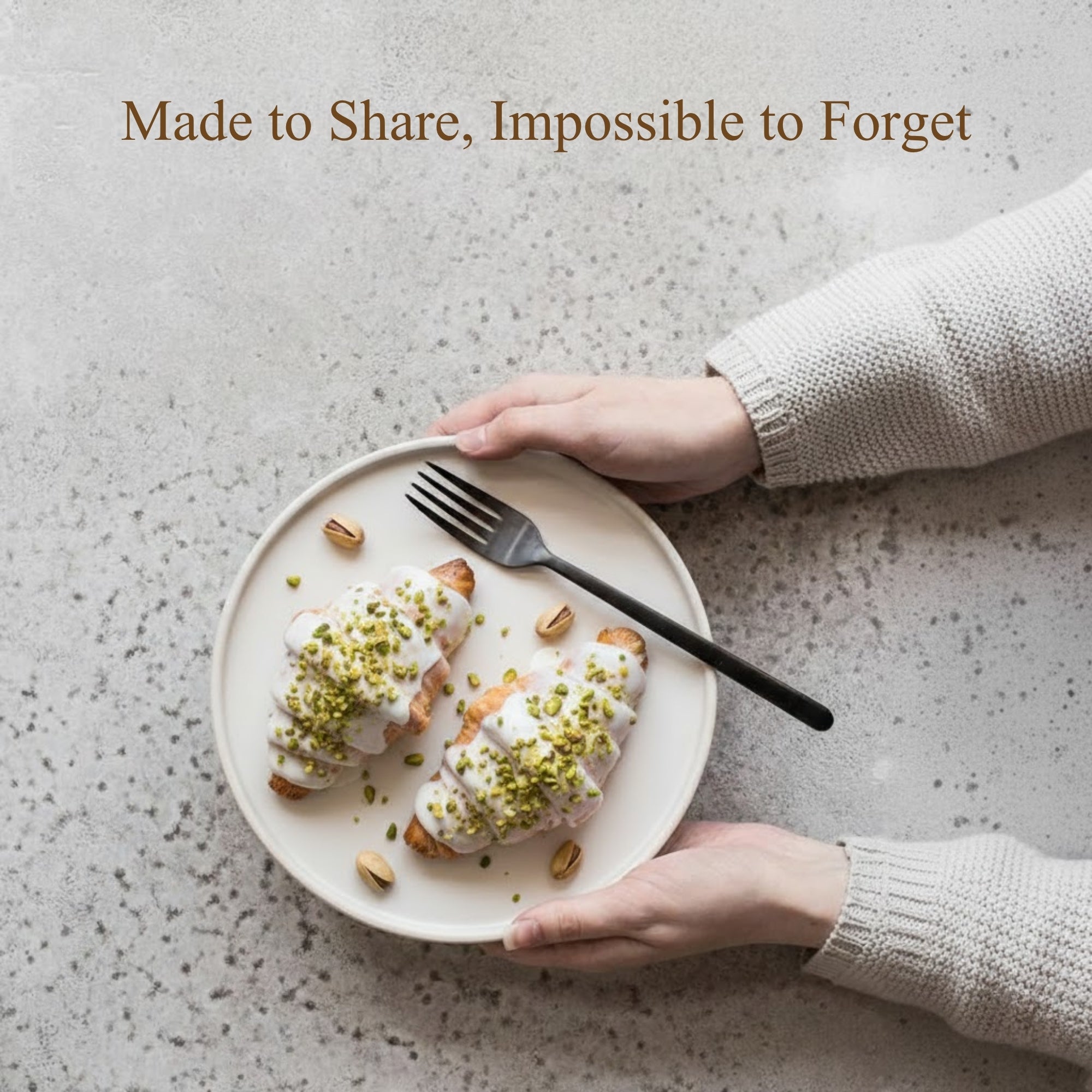 Andy Anand Chocolates Food & Beverages > Desserts & Sweets > Cakes > Sugar-Free Cakes Andy Anand White Chocolate Pistachio Croissant Cake, 10 pc, 2 lb – Hand-Rolled French Butter Croissants, Gourmet Birthday Gift Box White Chocolate Pistachio Croissants 10 pc | Nationwide