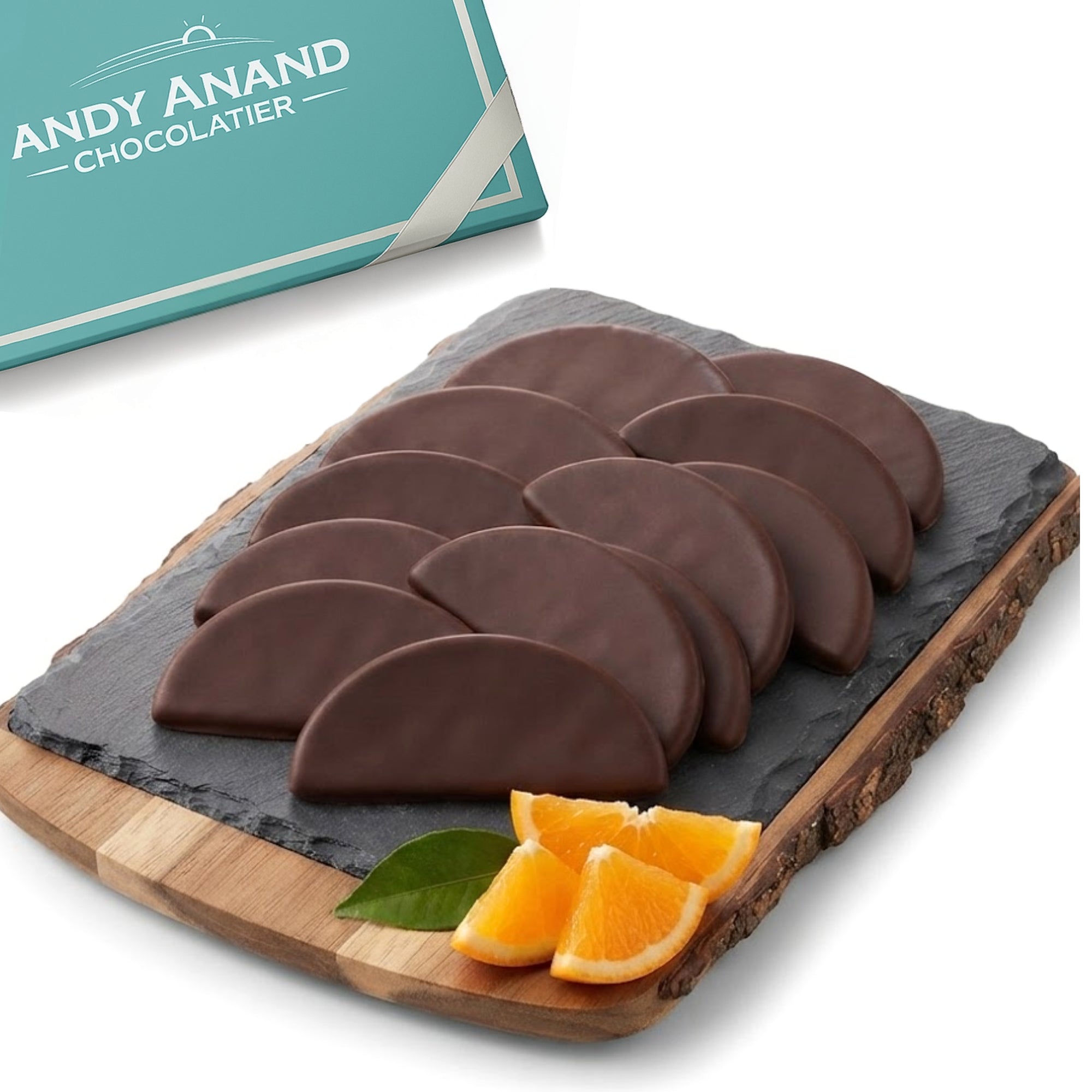 Andy Anand Sugar Free Dark Chocolate Orange Slices Keto Friendly