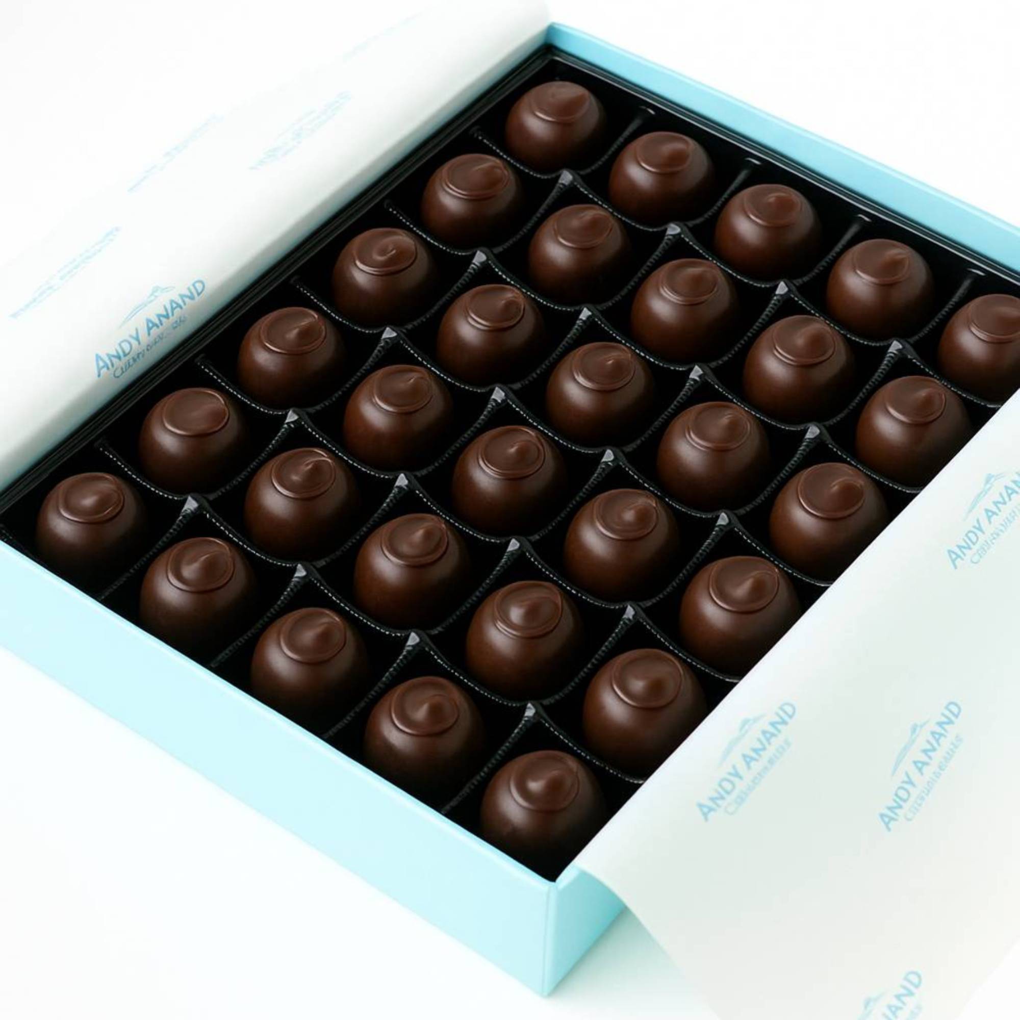Andy Anand Chocolates Food & Beverages > Desserts & Sweets > Chocolate > Sugar Free Andy Anand Sugar-Free Dark Chocolate Cherry Cordials, 48 pc – Plant-Based, Liquid Center, Diabetic-Friendly, Vegan Chocolate Birthday Gift SF Vegan Dark Chocolate Cherry Cordial 24 pc