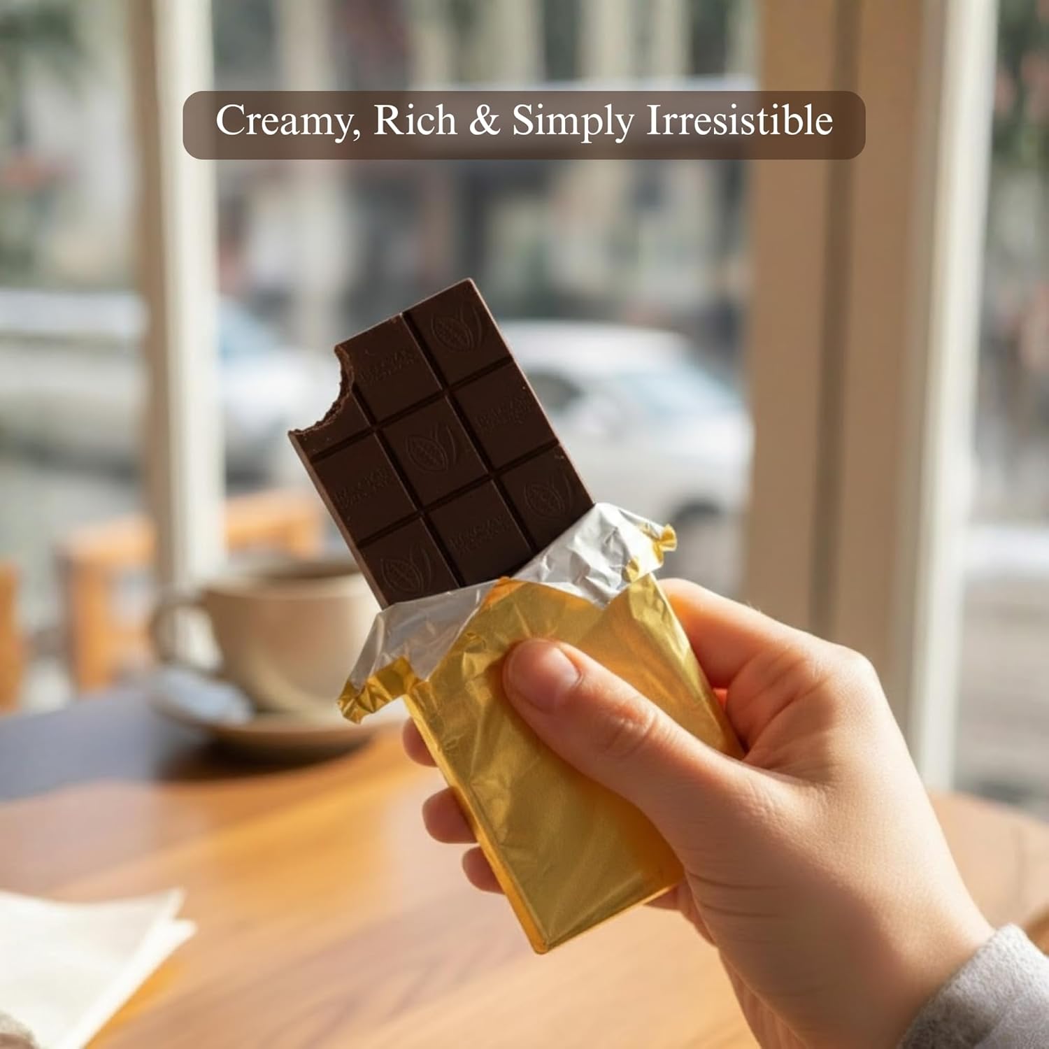 Andy Anand sugar-free Belgian dark chocolate bars, 60% cacao, stevia sweetened, creamy, rich, irresistible, 3 pcs.