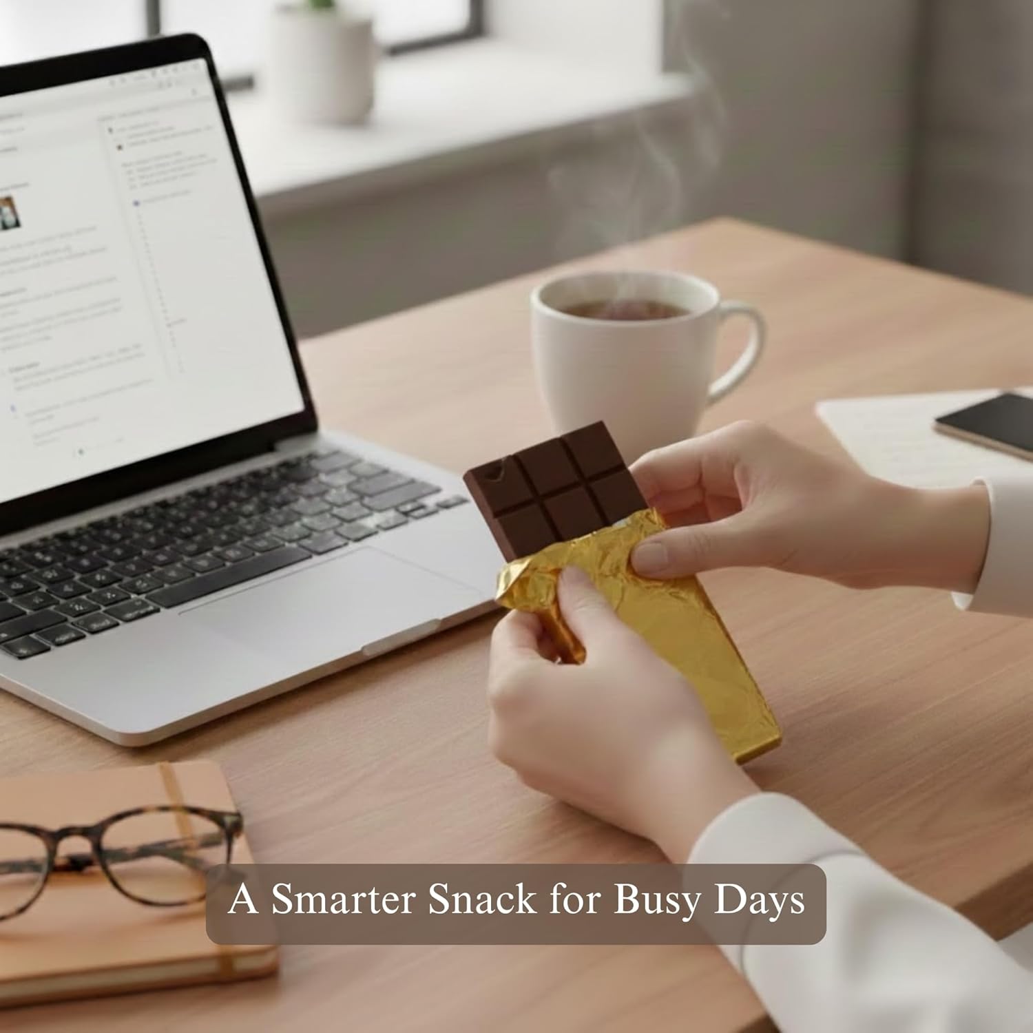 Andy Anand sugar-free dark chocolate bars, 60% cacao, stevia sweetened, gourmet gift box, 3 pcs. The best snack for anyone.