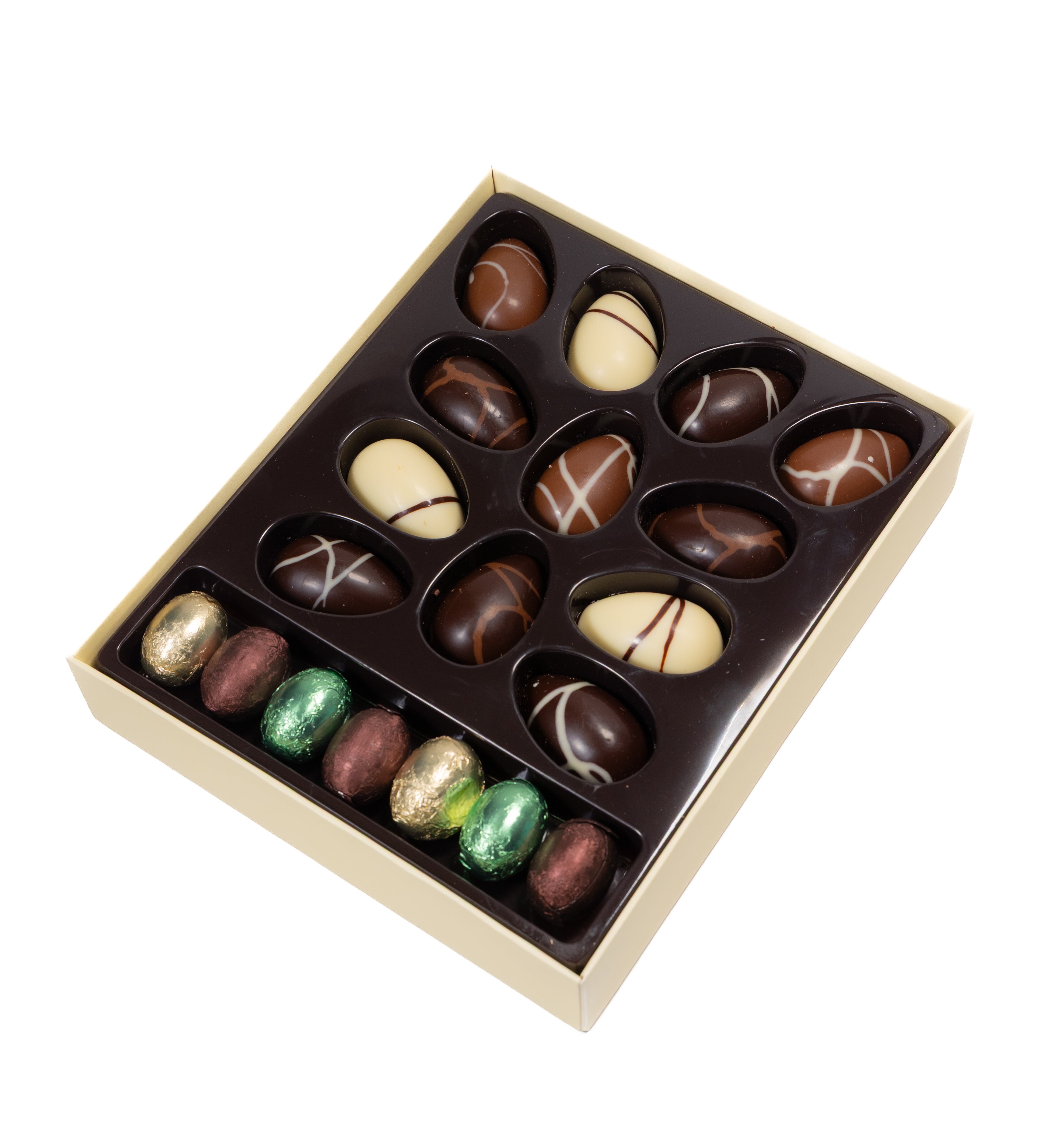 ANDY ANAND Special 2 Pack Plus Rabbit Unwrap Easter Joy 20 delicious Truffles 60% cacao chocolate eggs filled with creamy praline. 10 foiled for hunts & 10 for snacking. Inspire imagination & sweet family memories and Fun 7 oz