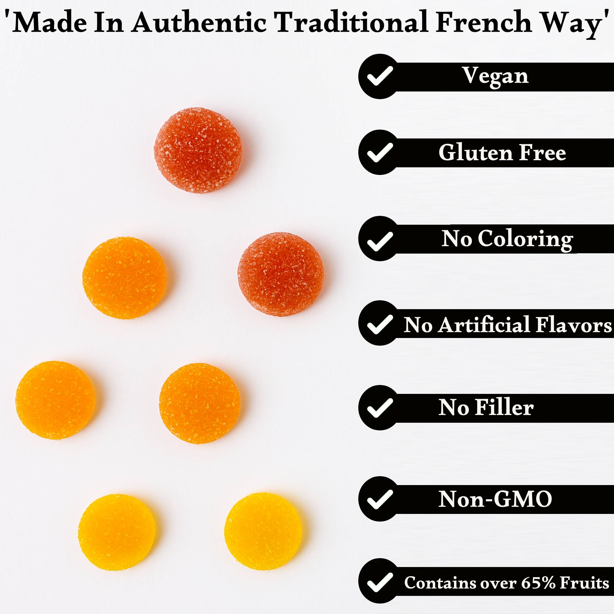Andy Anand Chocolates Food & Beverages > Desserts & Sweets > Candy Andy Anand French Pates de Fruits Fruit Jellies, 24 pc – Imported French Confection, Natural Fruit Flavors, Gourmet Birthday & Holiday Gift French Pâtes de Fruits Jellies 24 pc | Nationwide