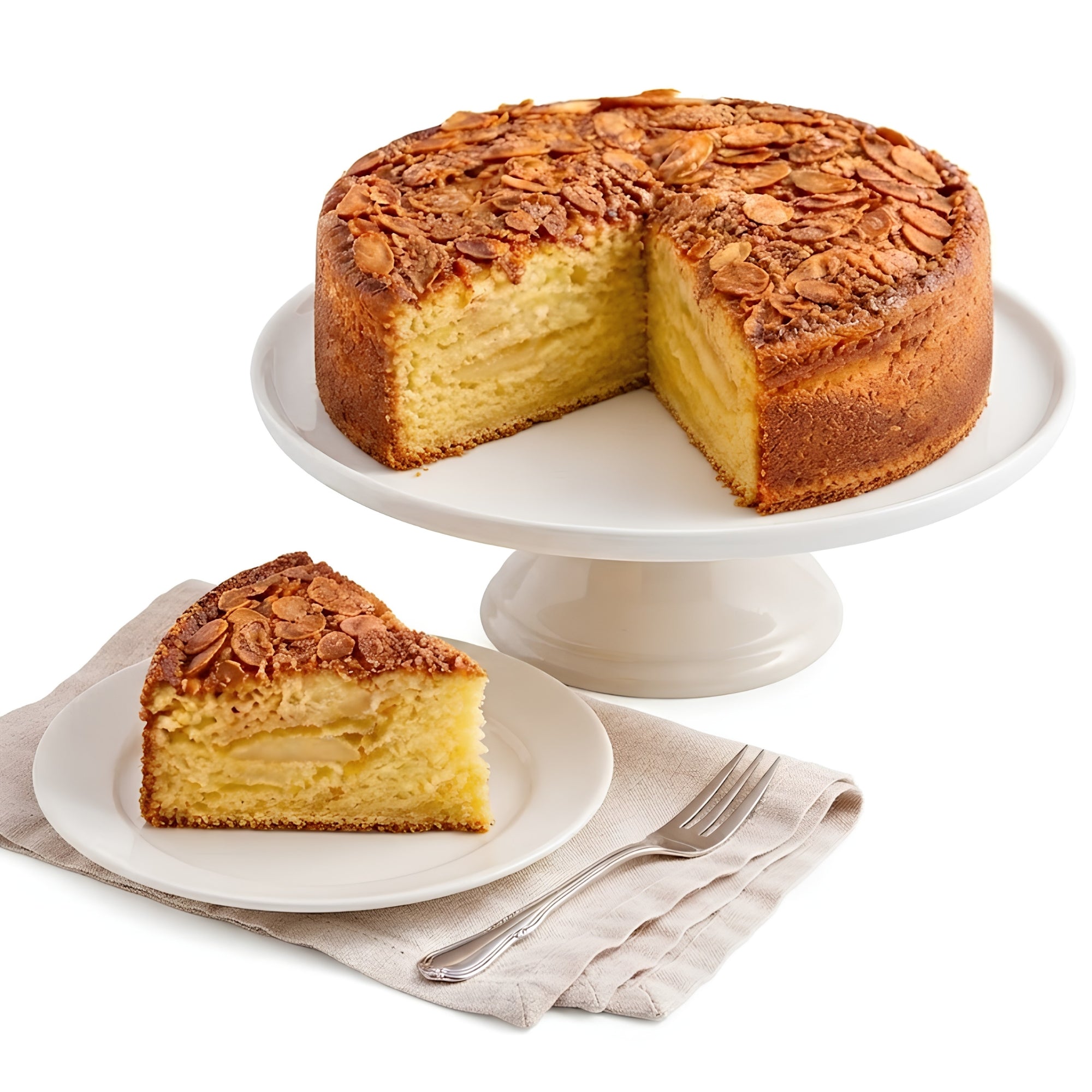 Andy Anand Norwegian Eplekake Apple Cake – Sugar Free, Keto & Diabetic Friendly Nordic Dessert, No Sugar Added, Cinnamon Almond Topping 2.6 lbs