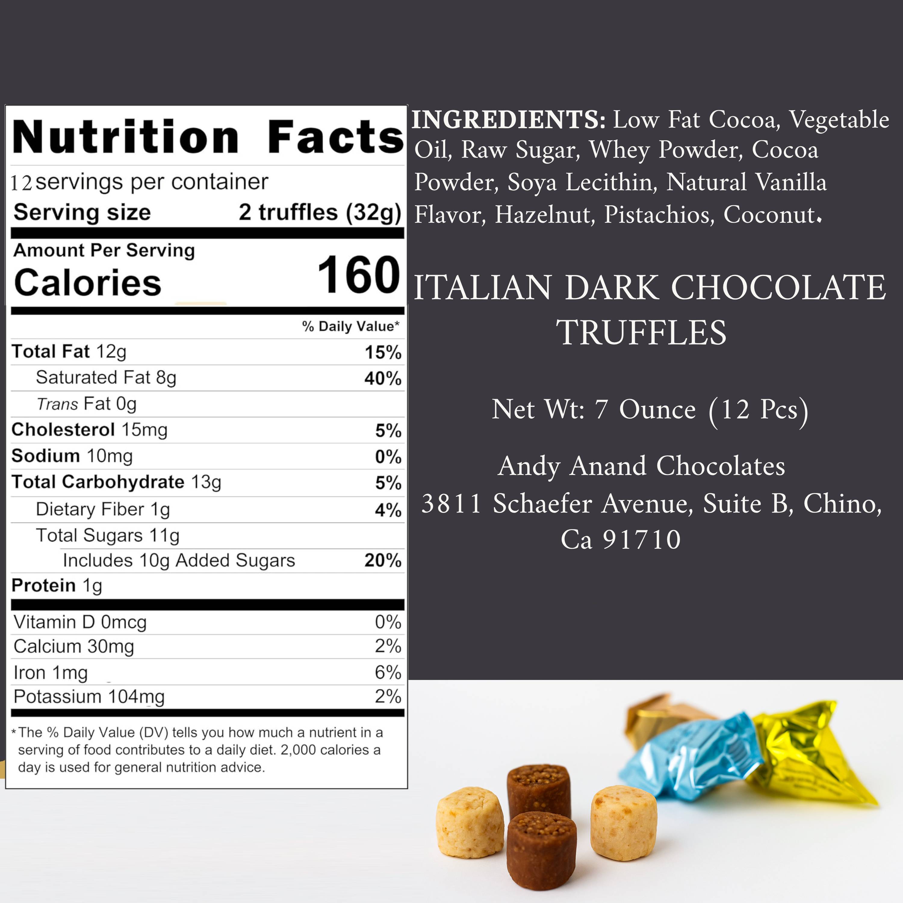 Dark Chocolate Truffle - decadent delicacies