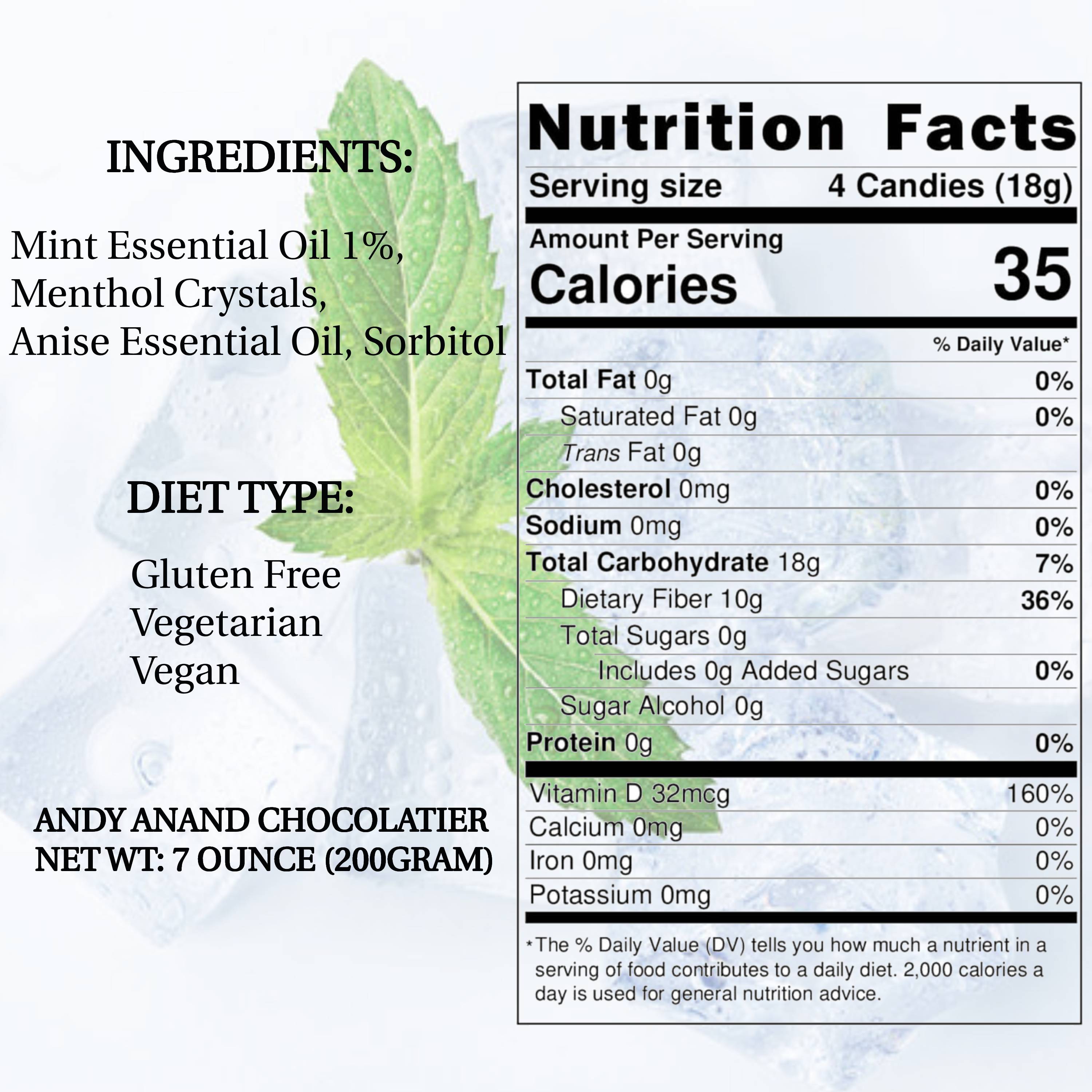 Andy Anand Chocolates Food & Beverages > Desserts & Sweets > Sugar Free Candy Andy Anand Sugar-Free Italian Balsamic Mint Candy, 300 pc, 7 oz – Imported, Keto, Vegan, Gluten-Free, Diabetic-Friendly Gourmet Gift Box Sugar-Free Italian Balsamic Mint 300 pc | Nationwide