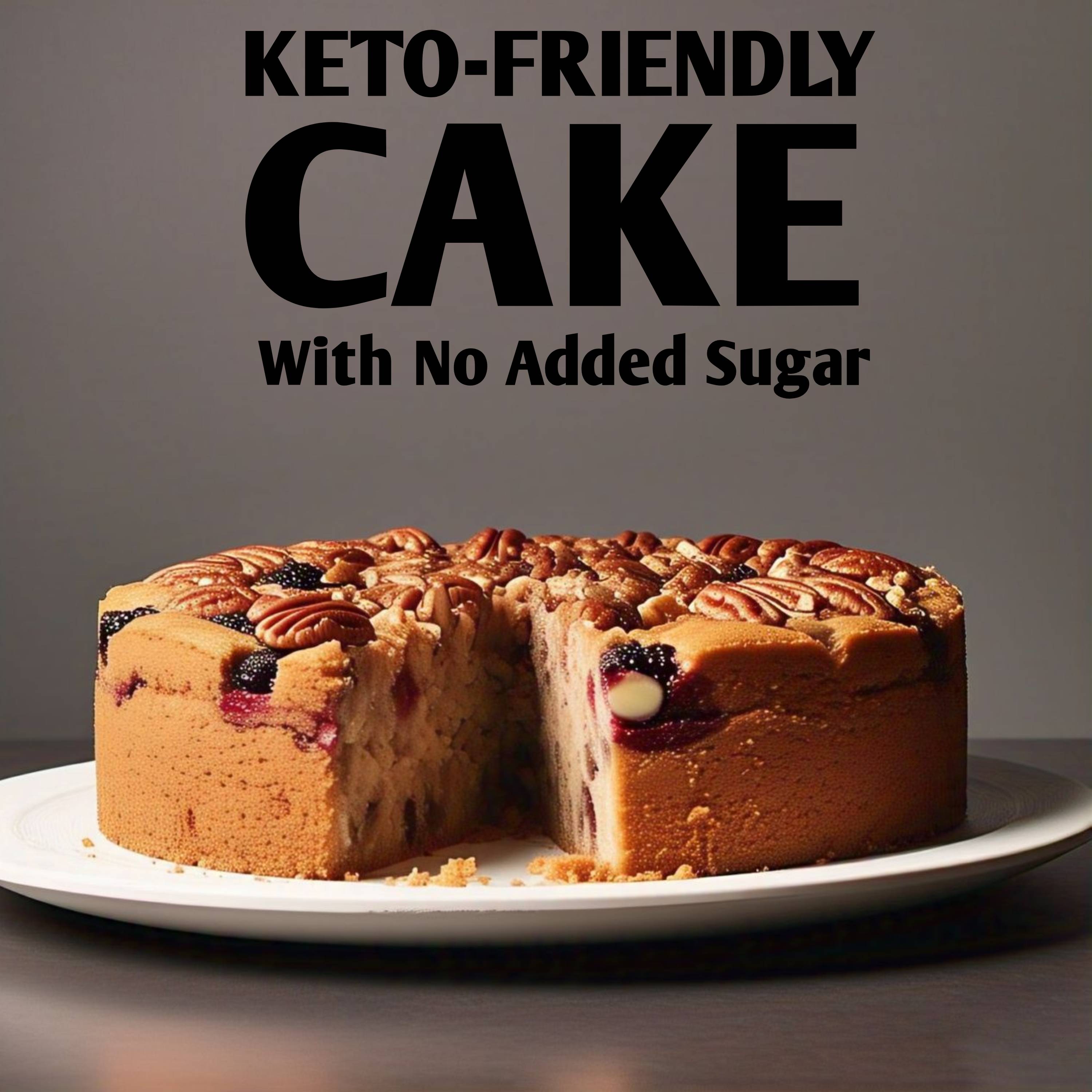 Andy Anand Sugar & Guilt Free Keto Fruit Cake 9", Rich Truffles Perfect Bakery Dessert For Diabetic, Birthday Cake (2.8 lbs)
