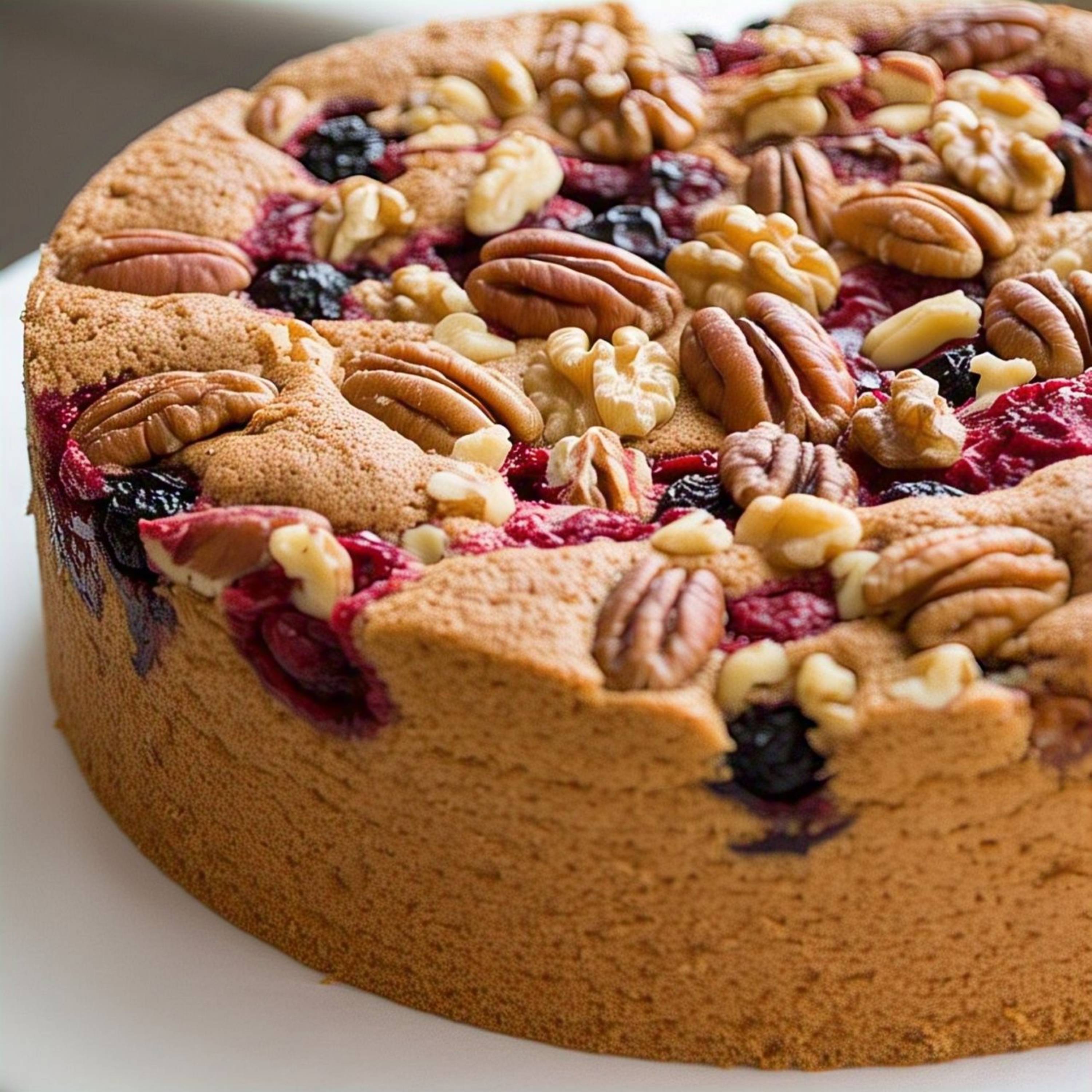 Andy Anand Sugar Free Keto Fruit Cake 9", Gourmet Fresh Baked, Low Carb Bakery Dessert, Perfect for Diabetics & Keto Diet