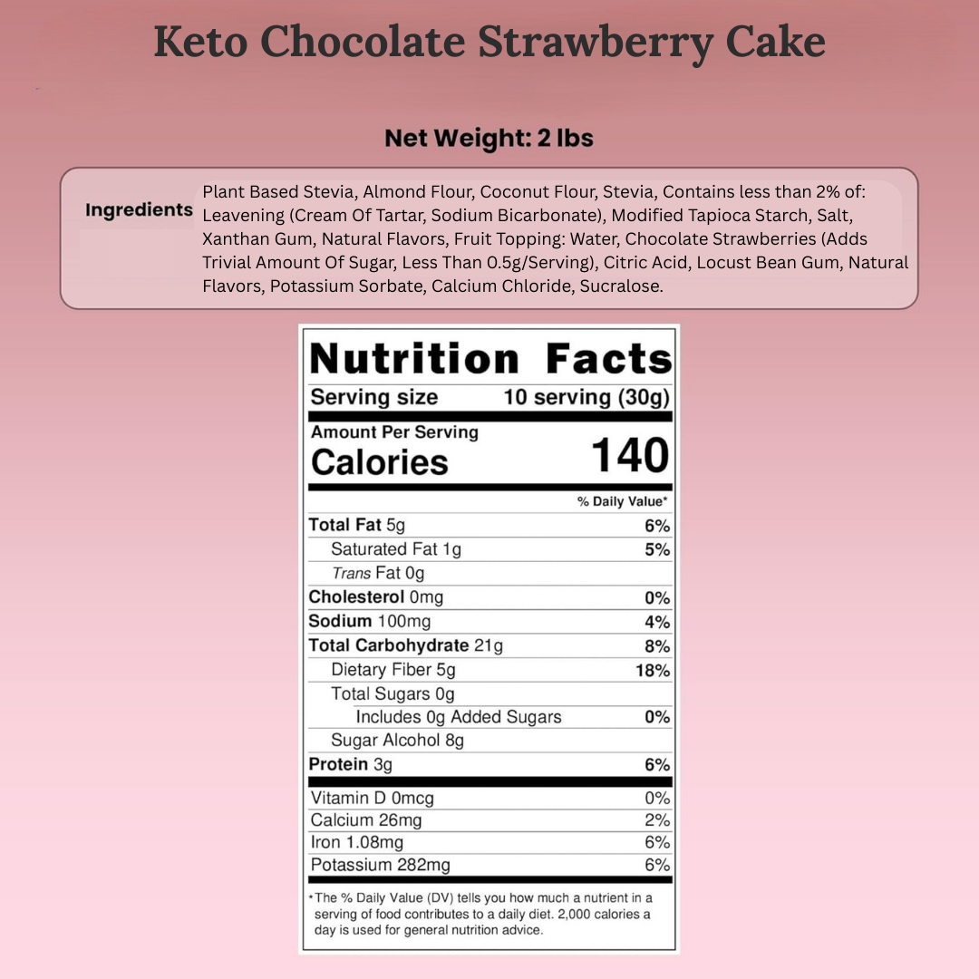 Andy Anand Chocolates Food & Beverages > Desserts & Sweets > Cakes > Sugar-Free Cakes Andy Anand Sugar-Free Keto Chocolate Strawberry Cake, 9-Inch, 2 lb – Low-Carb, Delicious & Decadent, Diabetic-Friendly Birthday Gift Box Sugar-Free Keto Chocolate Strawberry Cake (2 lbs) | Diabetic-Friendly