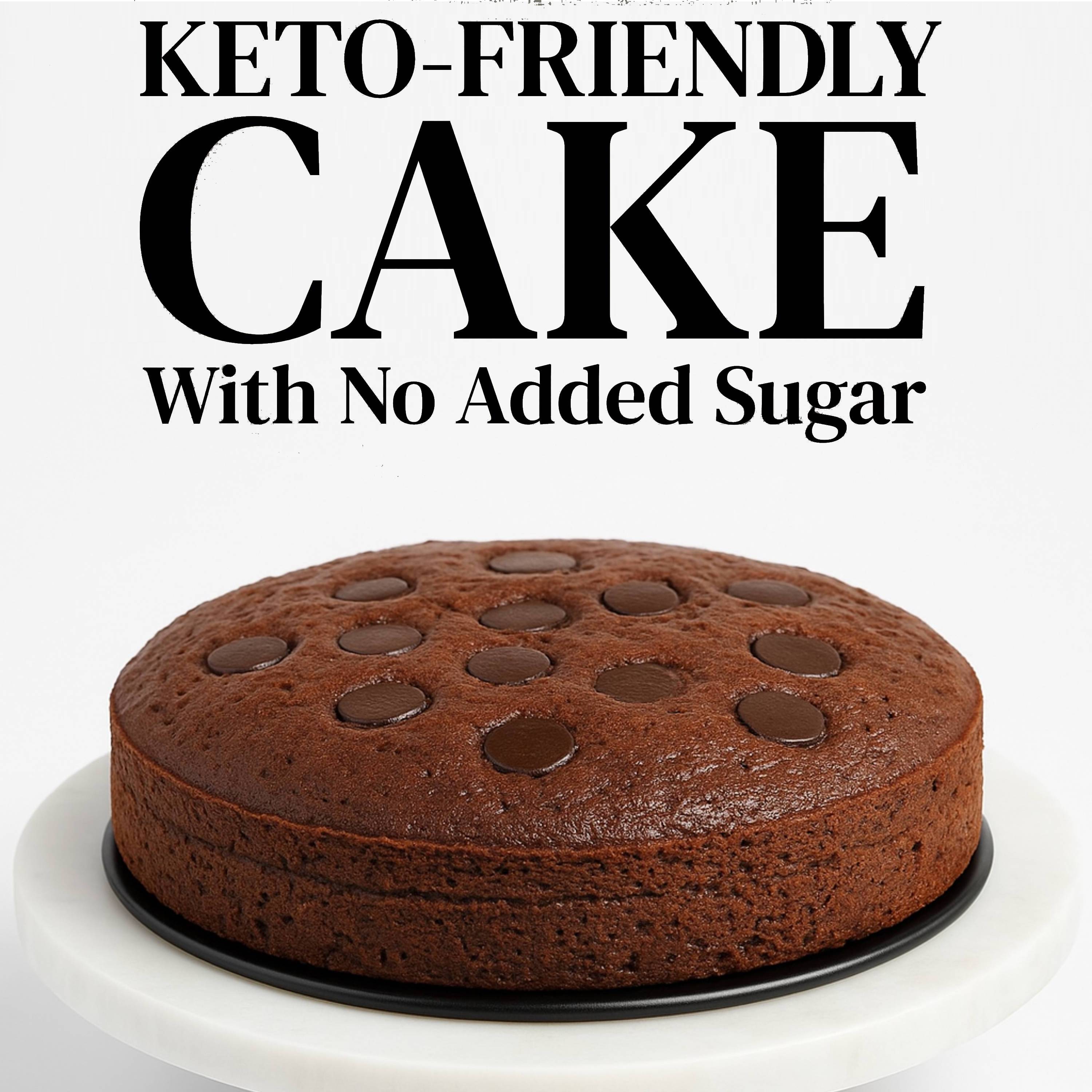 Sugar-free keto chocolate truffle cake 9" by Andy Anand, 2 lbs, handmade triple chocolate delight.