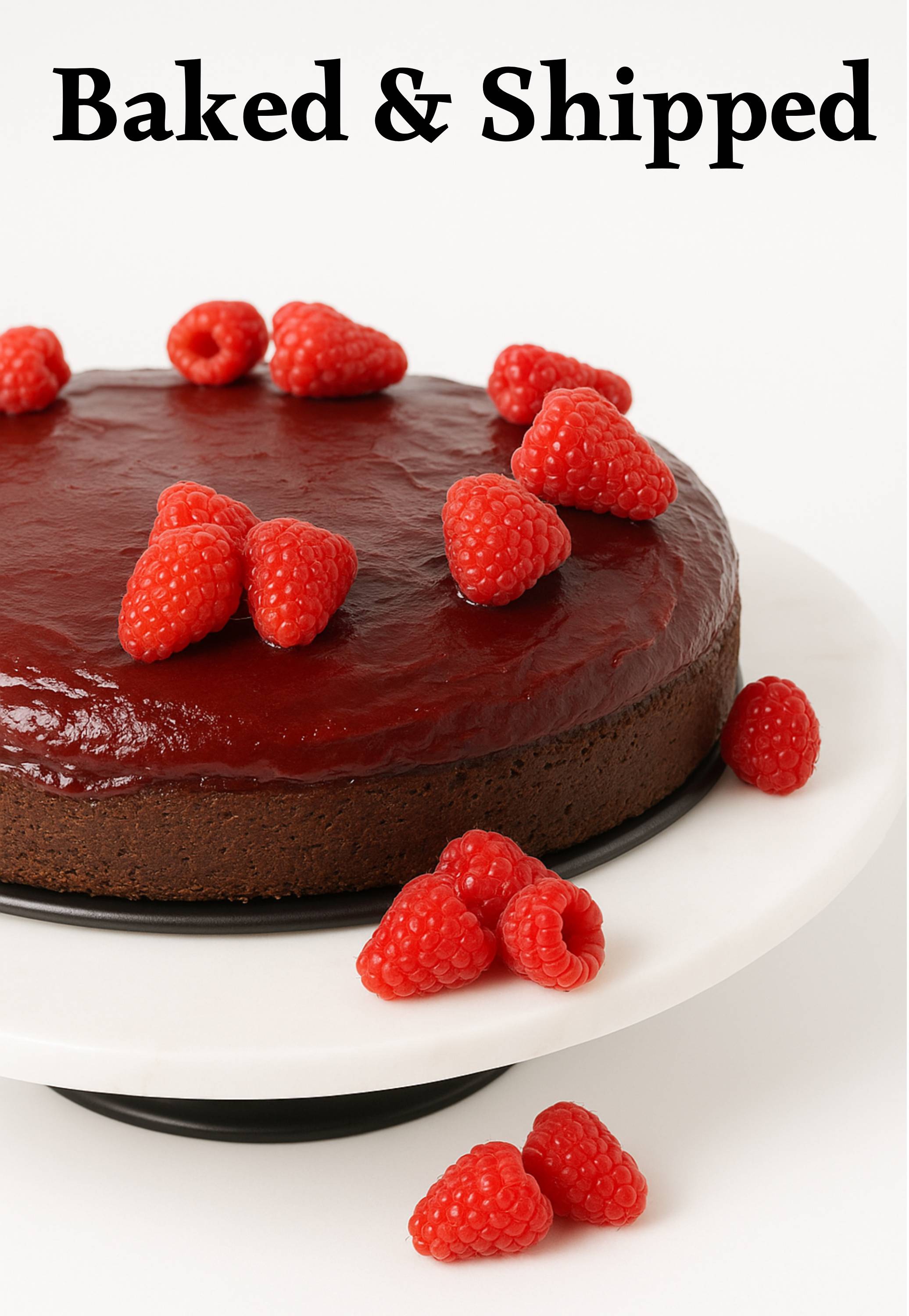 Sugar Free Raspberry Chocolate Truffle Cake
