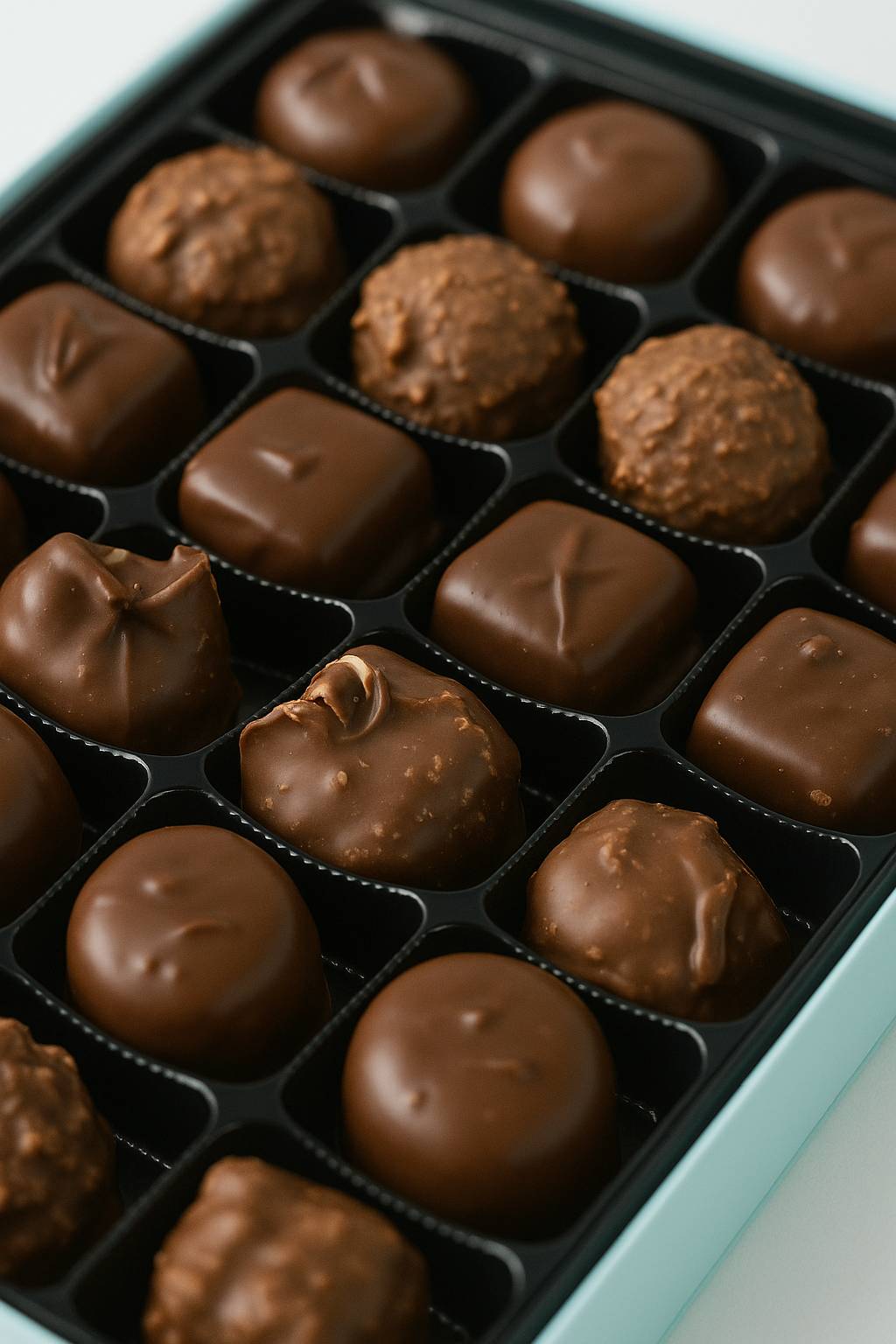 Andy Anand Sugar Free Chocolate Sampler Box of Finest Caramels, Butter Creams & Clusters 13 Oz, Assorted Chocolate Treat Them to the Best: Chocolate Gift Boxed for Friends and Family