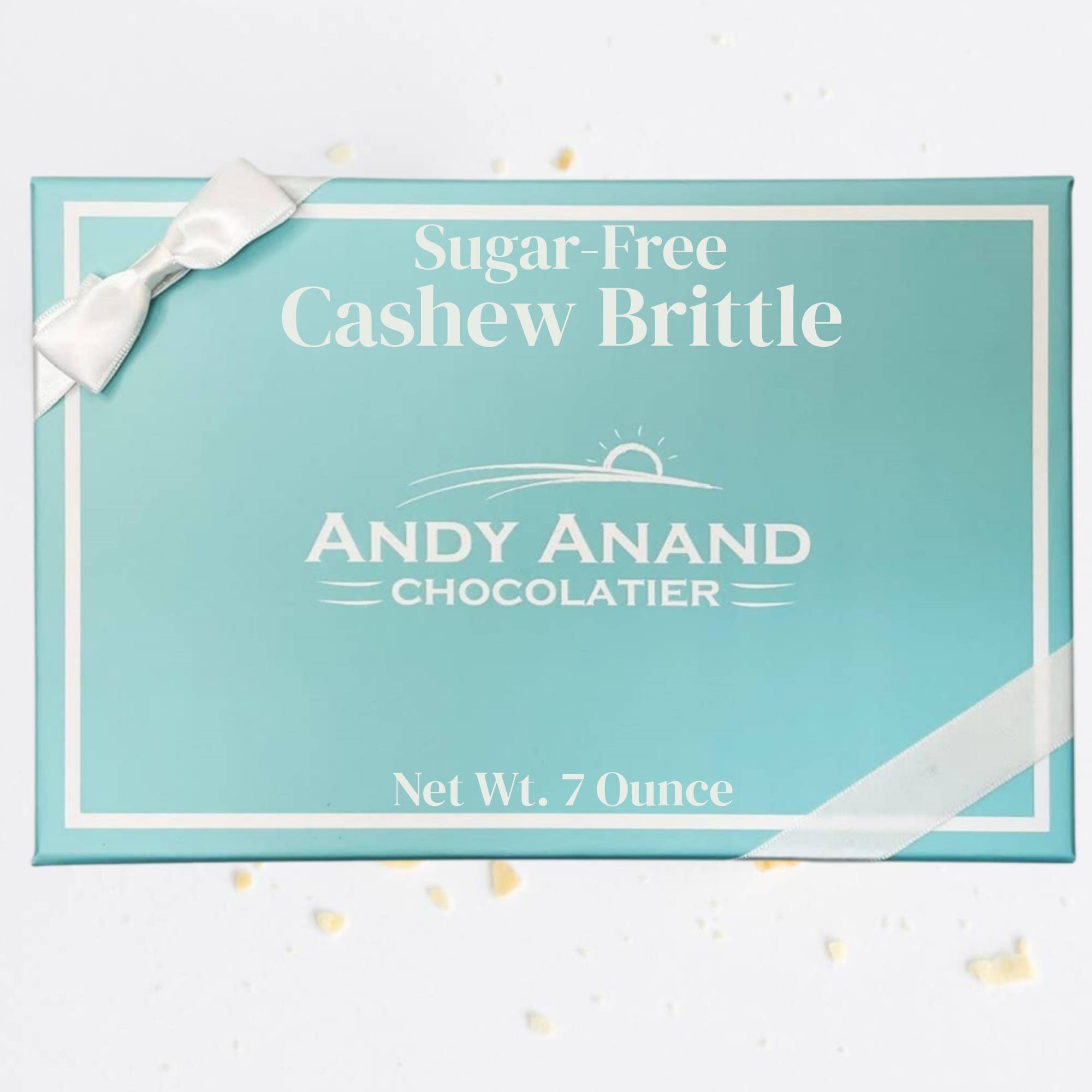 Andy Anand Chocolates Food & Beverages > Confectionery > Sugar-Free Brittle Andy Anand Sugar-Free Cashew Brittle, 7 oz – No Added Sugar, Keto-Friendly, Gluten-Free Handmade Snack, Diabetic-Friendly Birthday Gift Box Sugar-Free Cashew Brittle 7 oz | Nationwide
