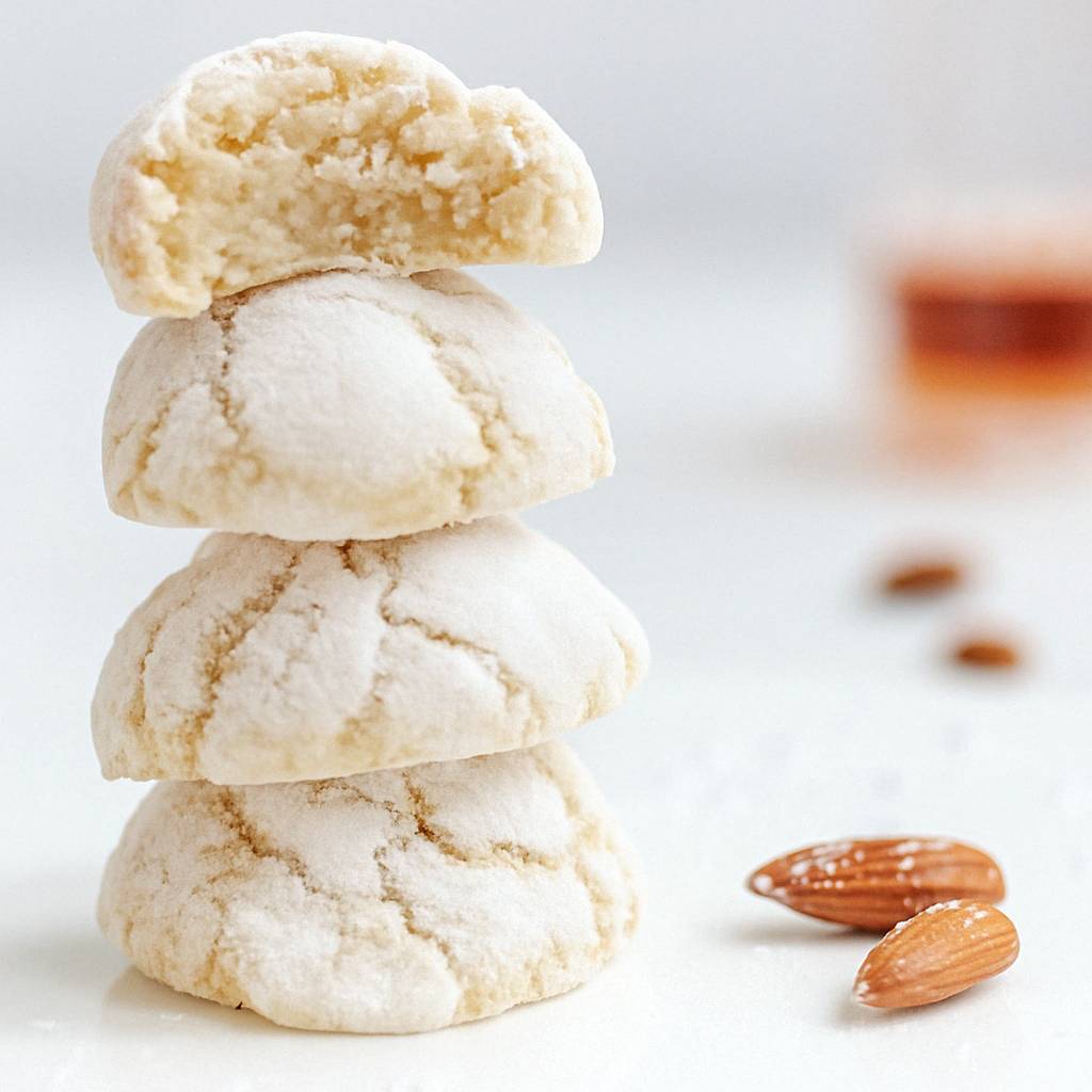 Italian Amaretti cookies assortment, Sugar Free Amaretti Cookies, colorful 4-flavor display.